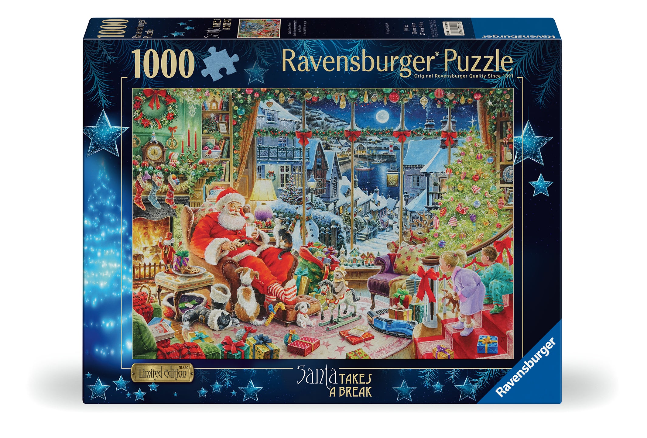 Puslespill 1000 Julenissens Pause Ravensburger