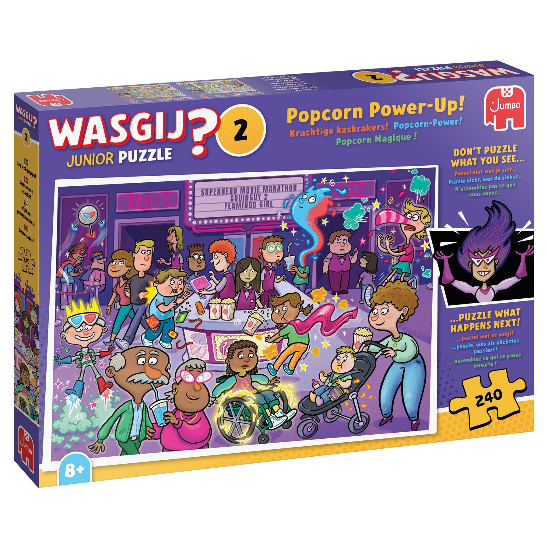 Puslespill 240 Waqsgij Junior Popcorn Power-Up