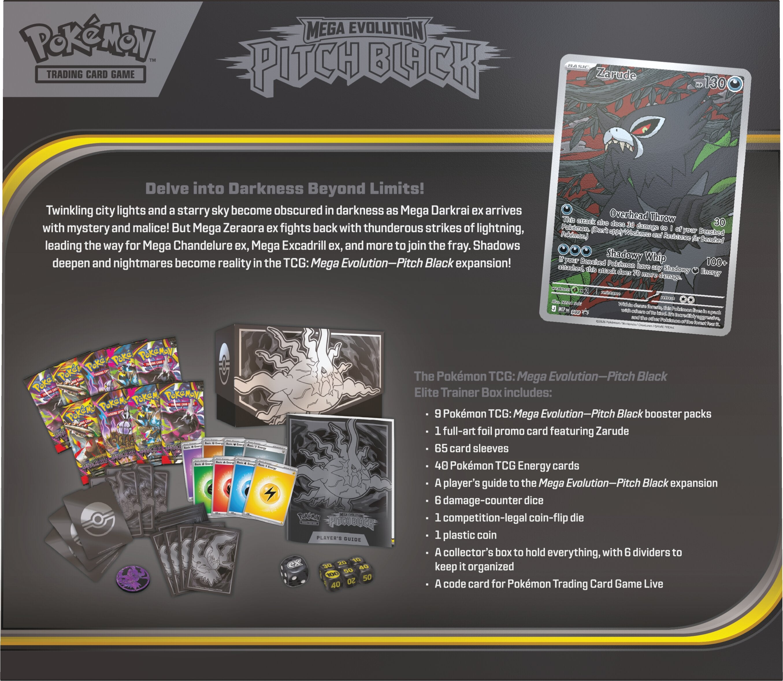 Pokemon Mega Evolution 05 Pitch Black Elite Trainer Box