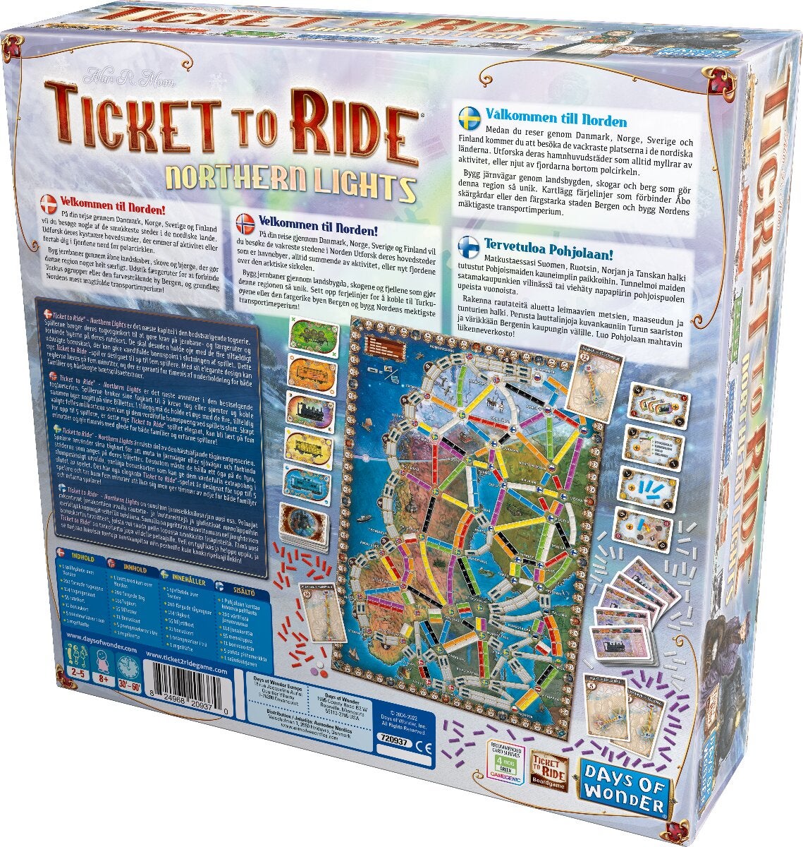 Spill Ticket To Ride Northern Lights No