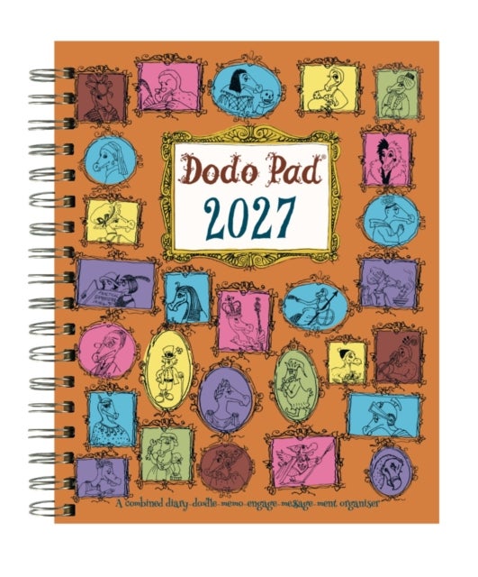 Dodo Pad Original Desk Diary 2027 HARDCOVER- Week to View, Calendar Year Diary - A Diary-Organiser-Planner Wall Book for people/appointments/activities. UK made, sustainable, plastic free