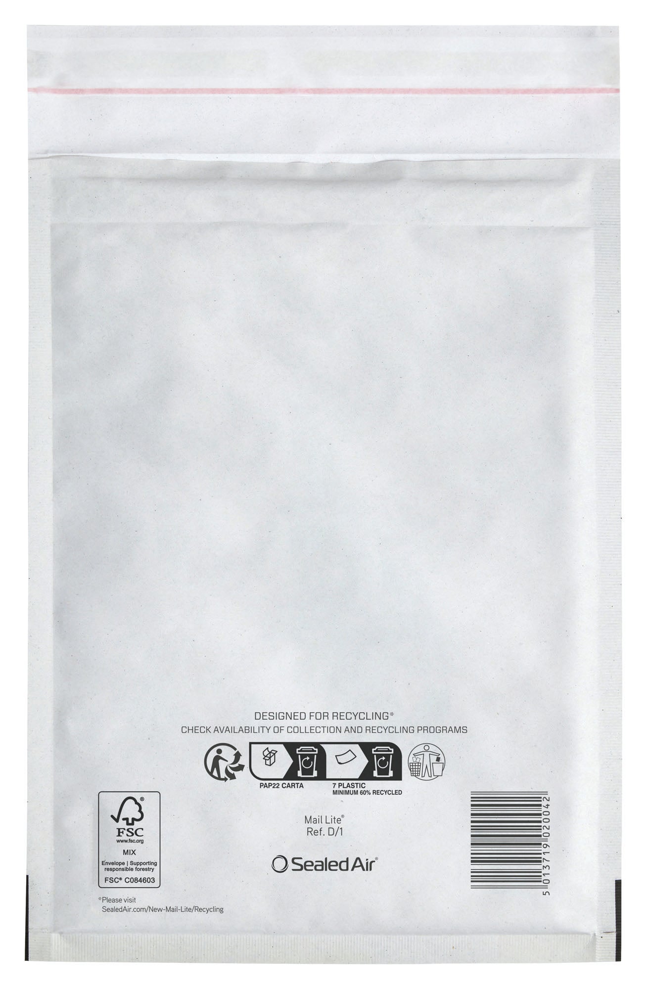 Luftputekonvolutt Mail Lite D/1 18x26cm