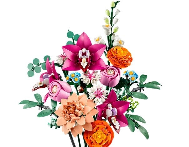 Lego Vakker bukett med rosa blomster 10342
