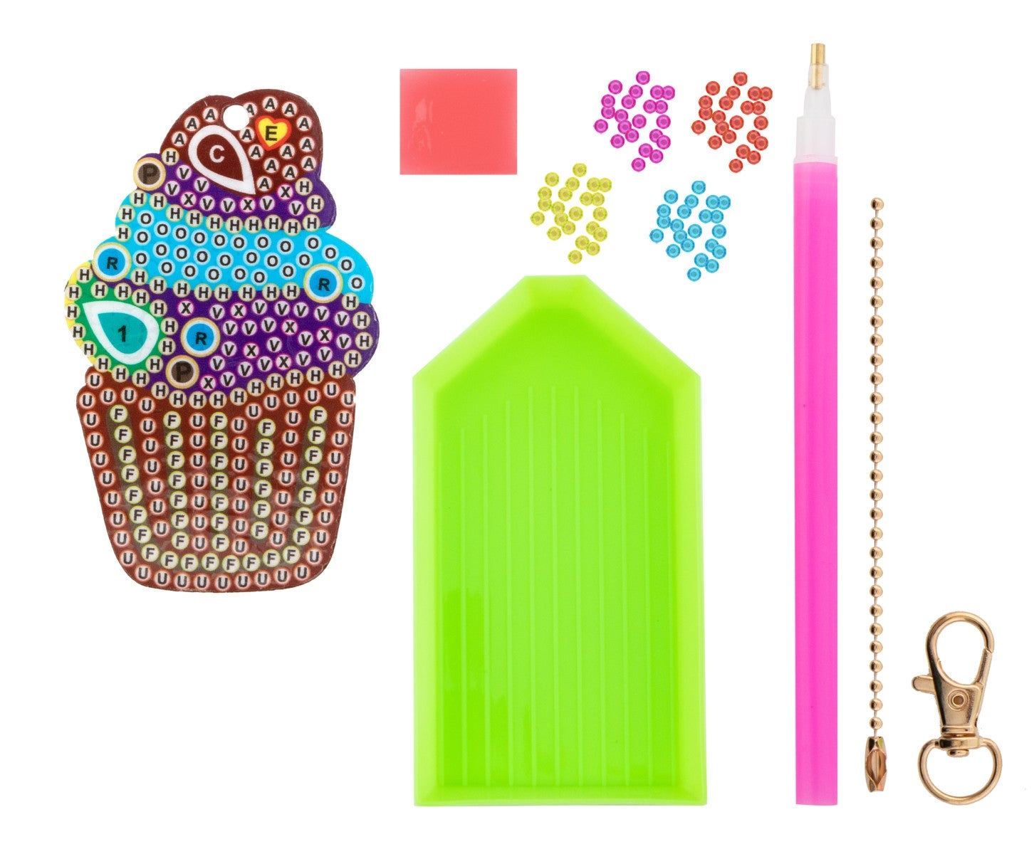 Diamond Painting Diamant Stickers Keyring 3ass