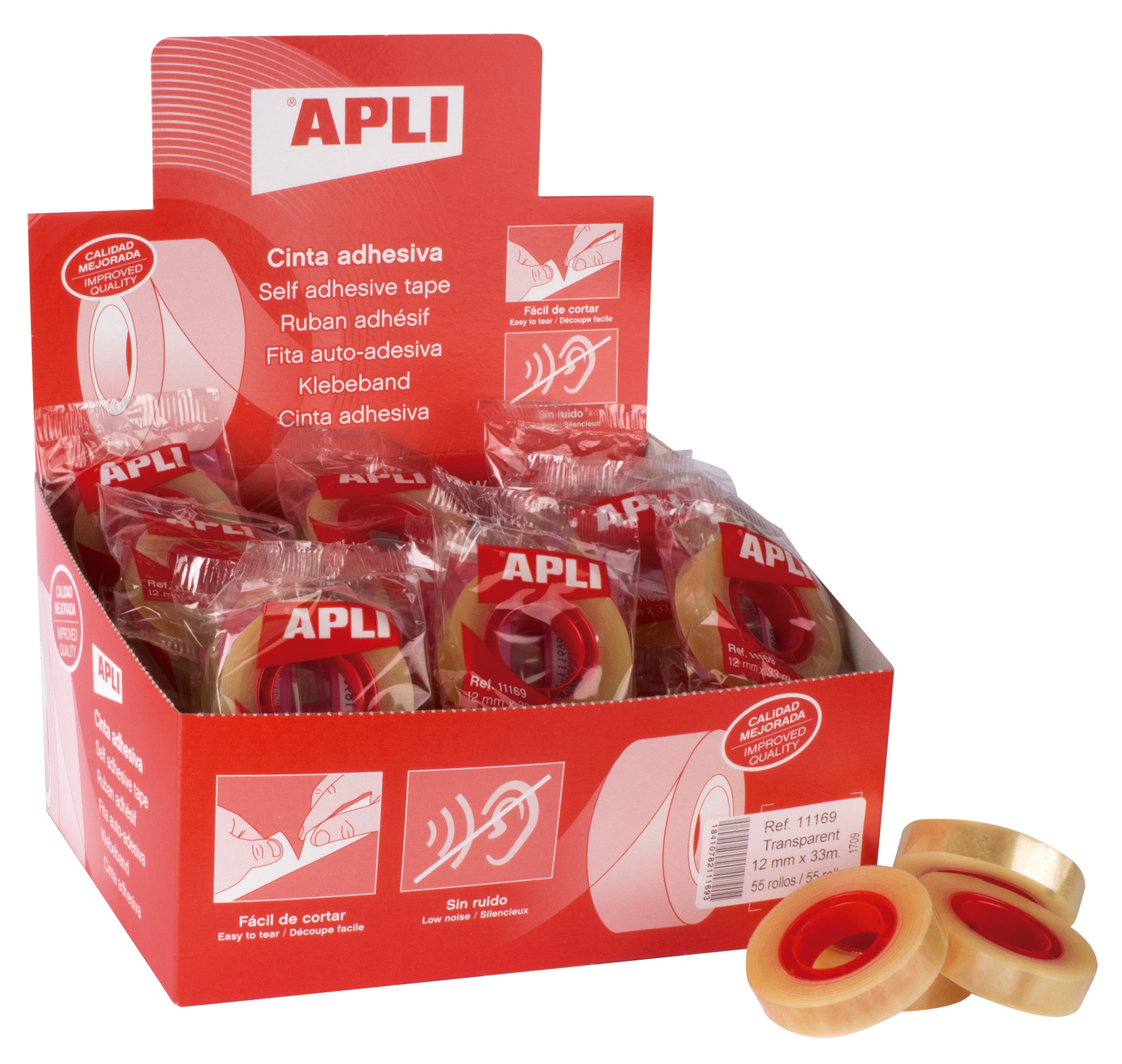 Tape Apli 12mmx33m transparent