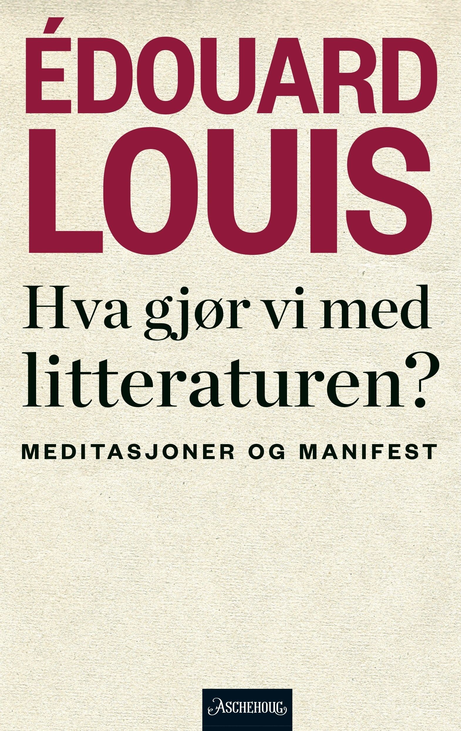 Hva gjør vi med litteraturen?