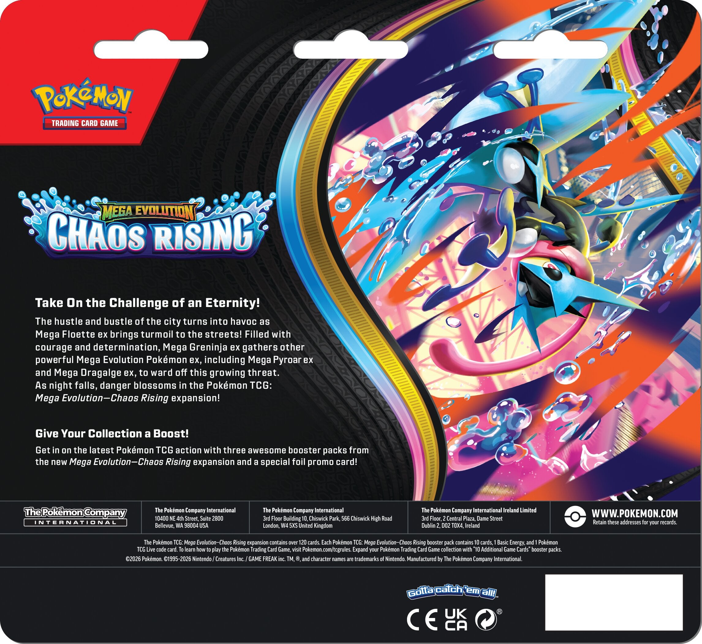 Pokemon Mega Evolution 4 Chaos Rising Blister 3pk