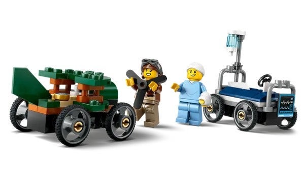 Lego Racerbilpakke flybil mot sykesengbil 60459