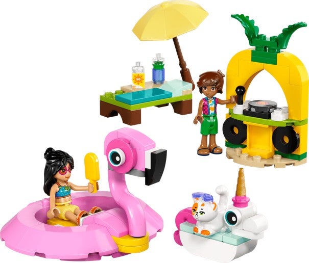 Lego Poolparty med enhjørning og flamingo 42658