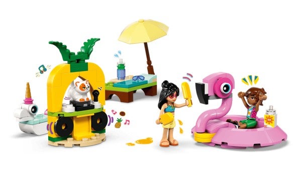 Lego Poolparty med enhjørning og flamingo 42658