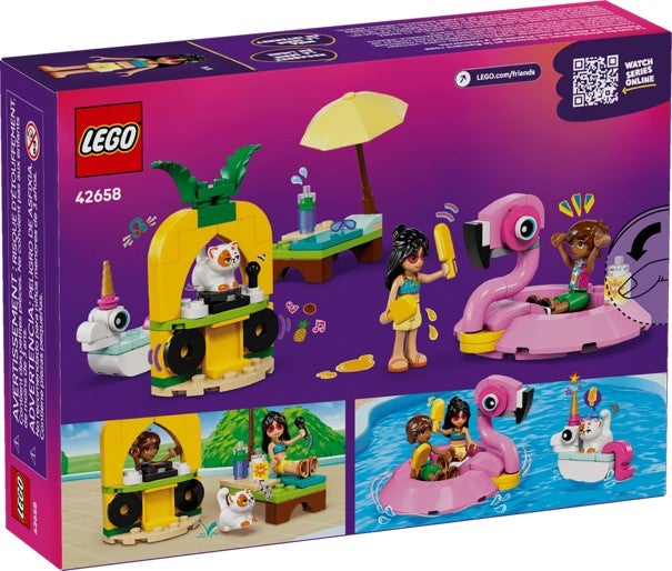 Lego Poolparty med enhjørning og flamingo 42658