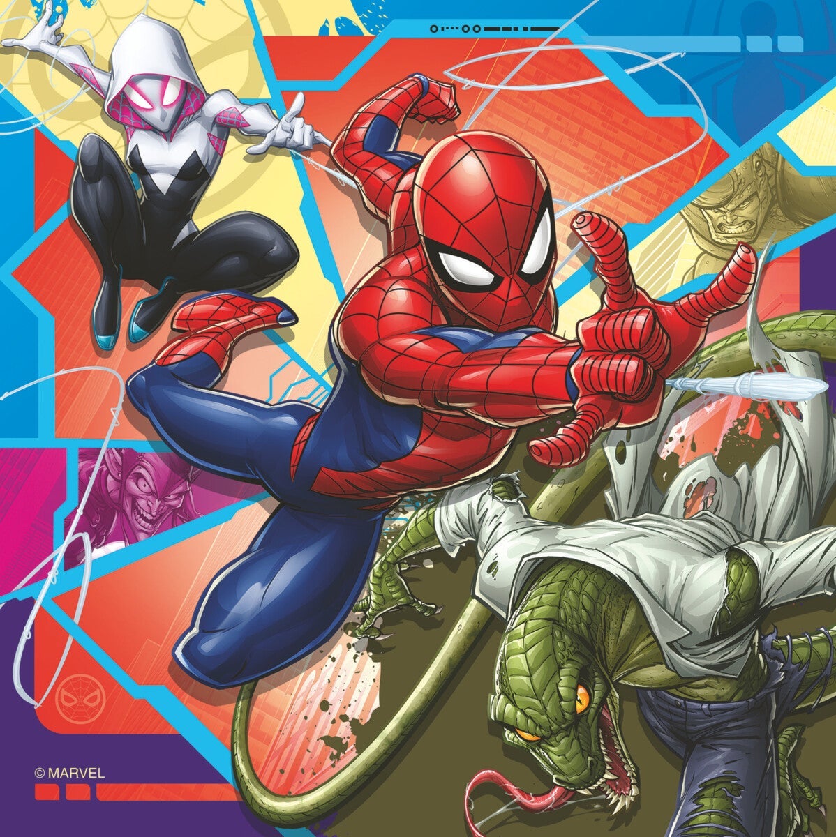 Puslespill 3x49 Spider Man Ravensburger