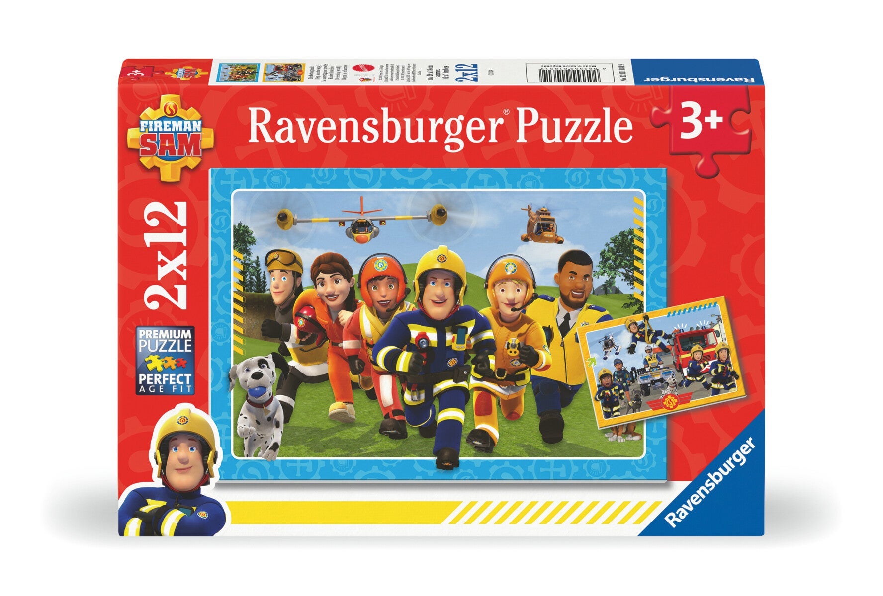 Puslespill 2X12 Brannmann Sam Ravensburger