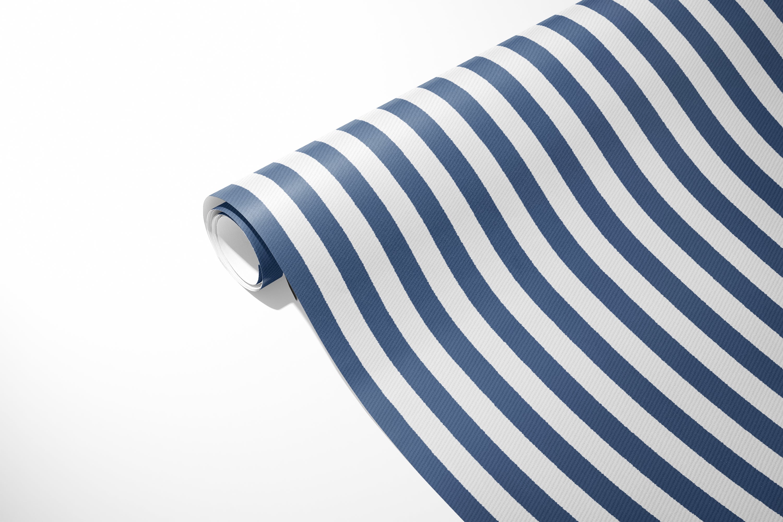 Gavepapir 5m Textured Stripe Blå