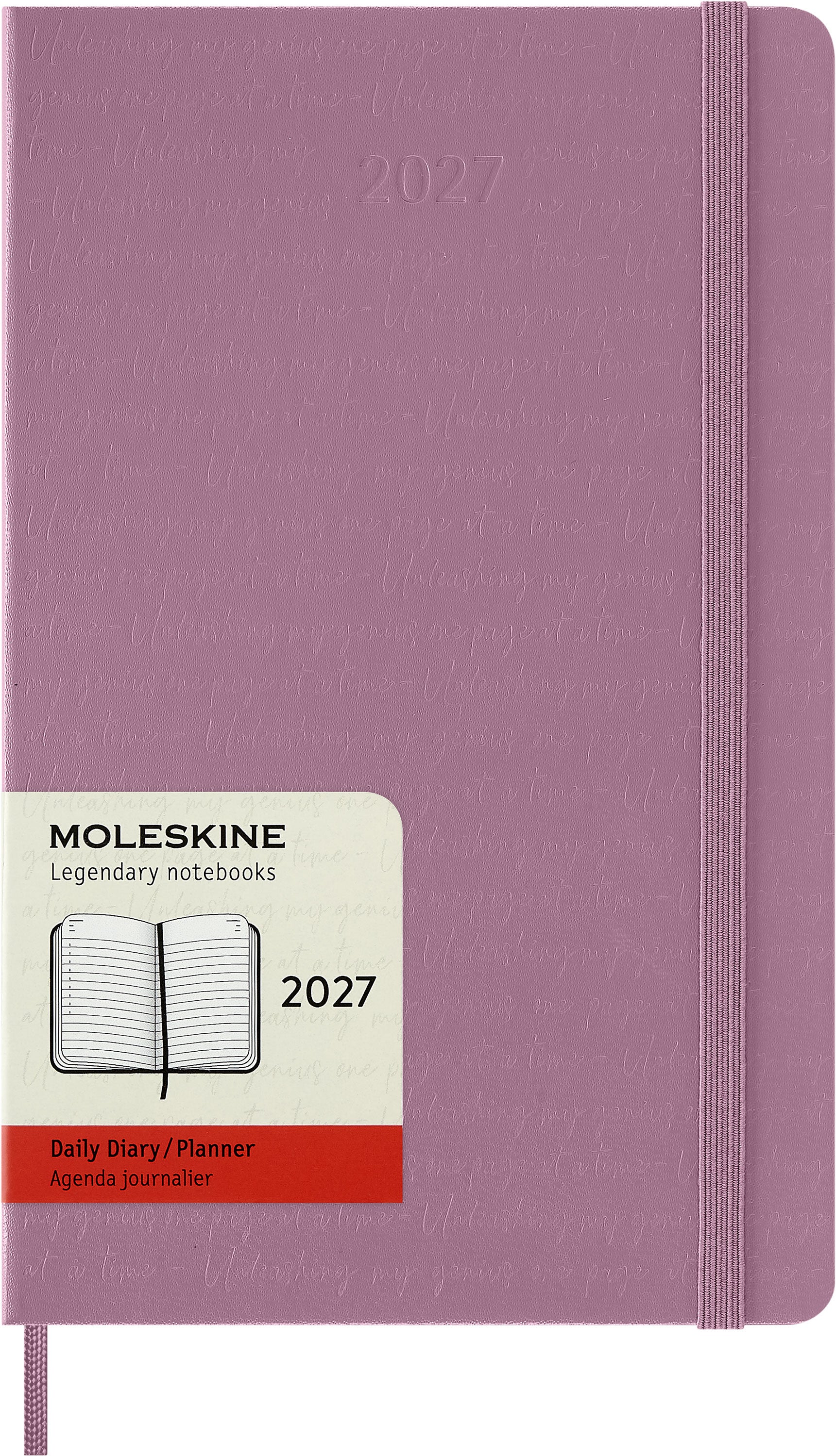 Moleskine 2027 Hard L Dag Majestetisk Rosa