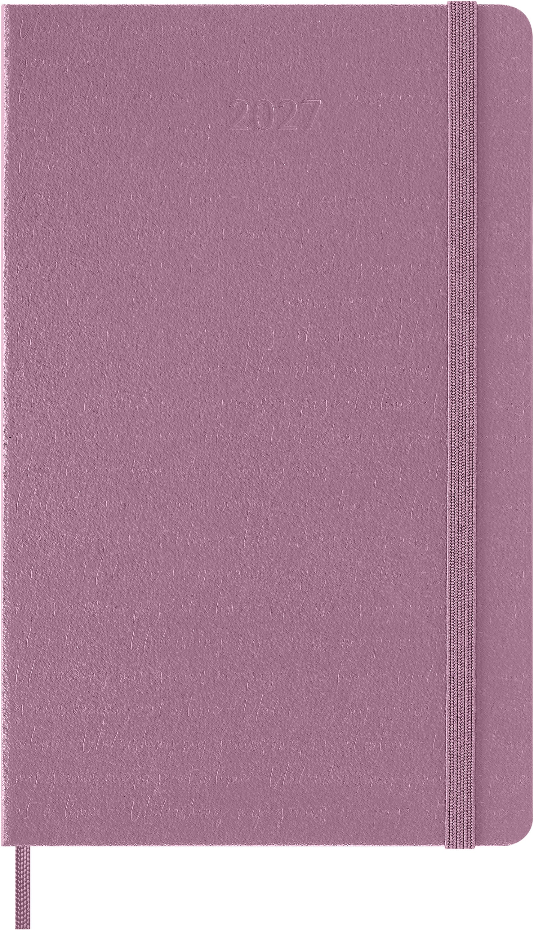Moleskine 2027 Hard L Dag Majestetisk Rosa