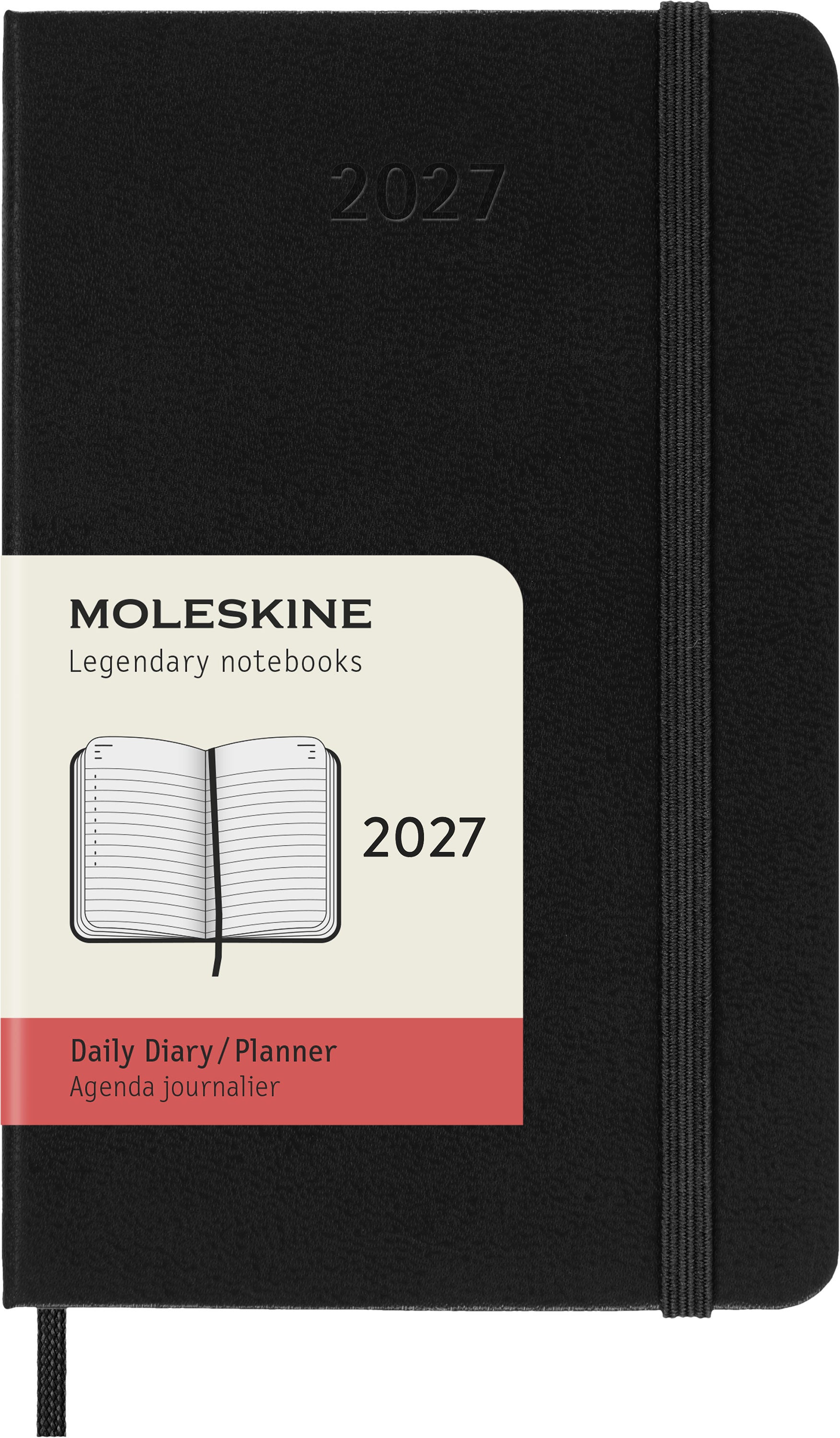 Moleskine 2027 Hard P Dag Sort