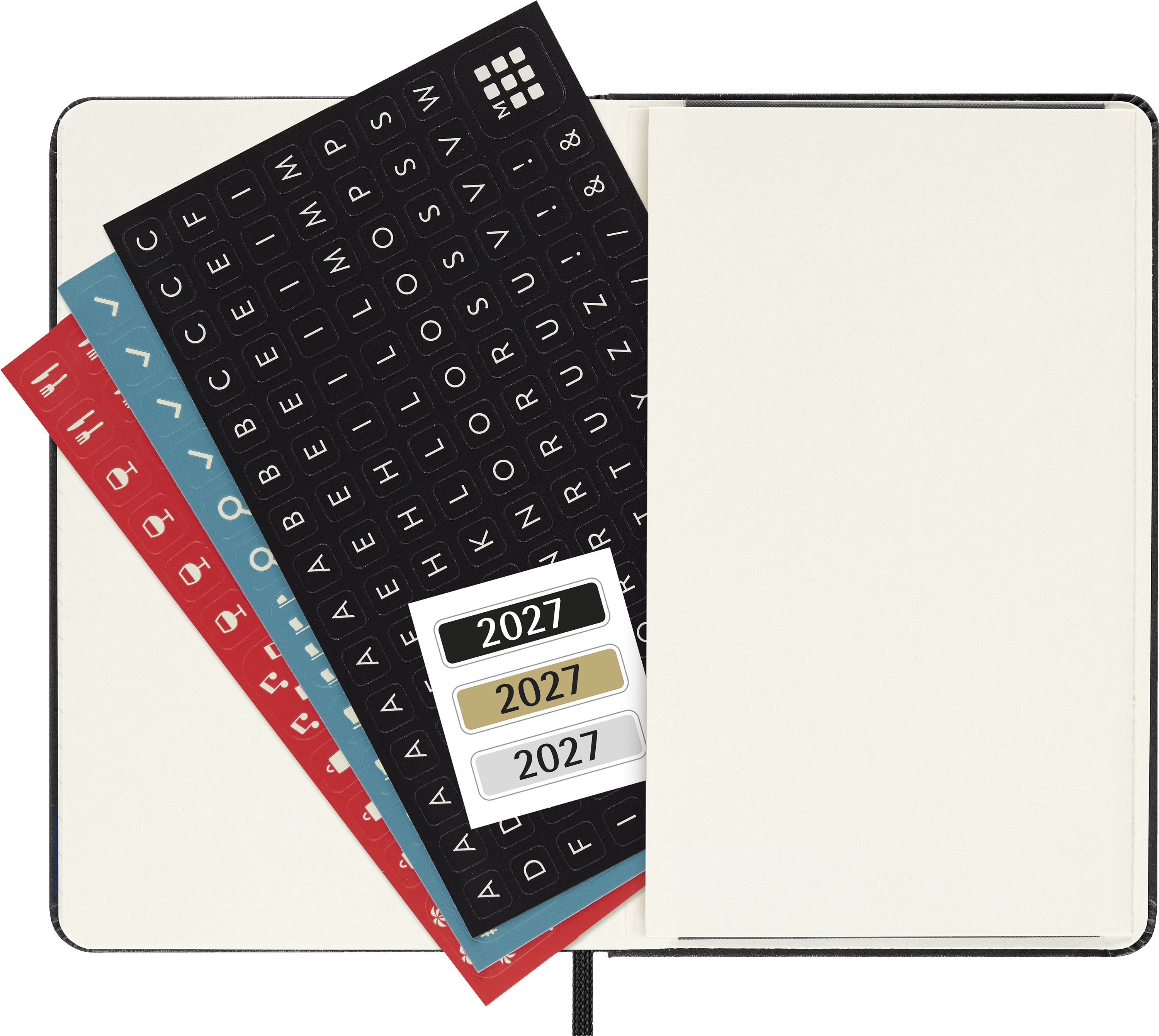 Moleskine 2027 Hard P Dag Sort