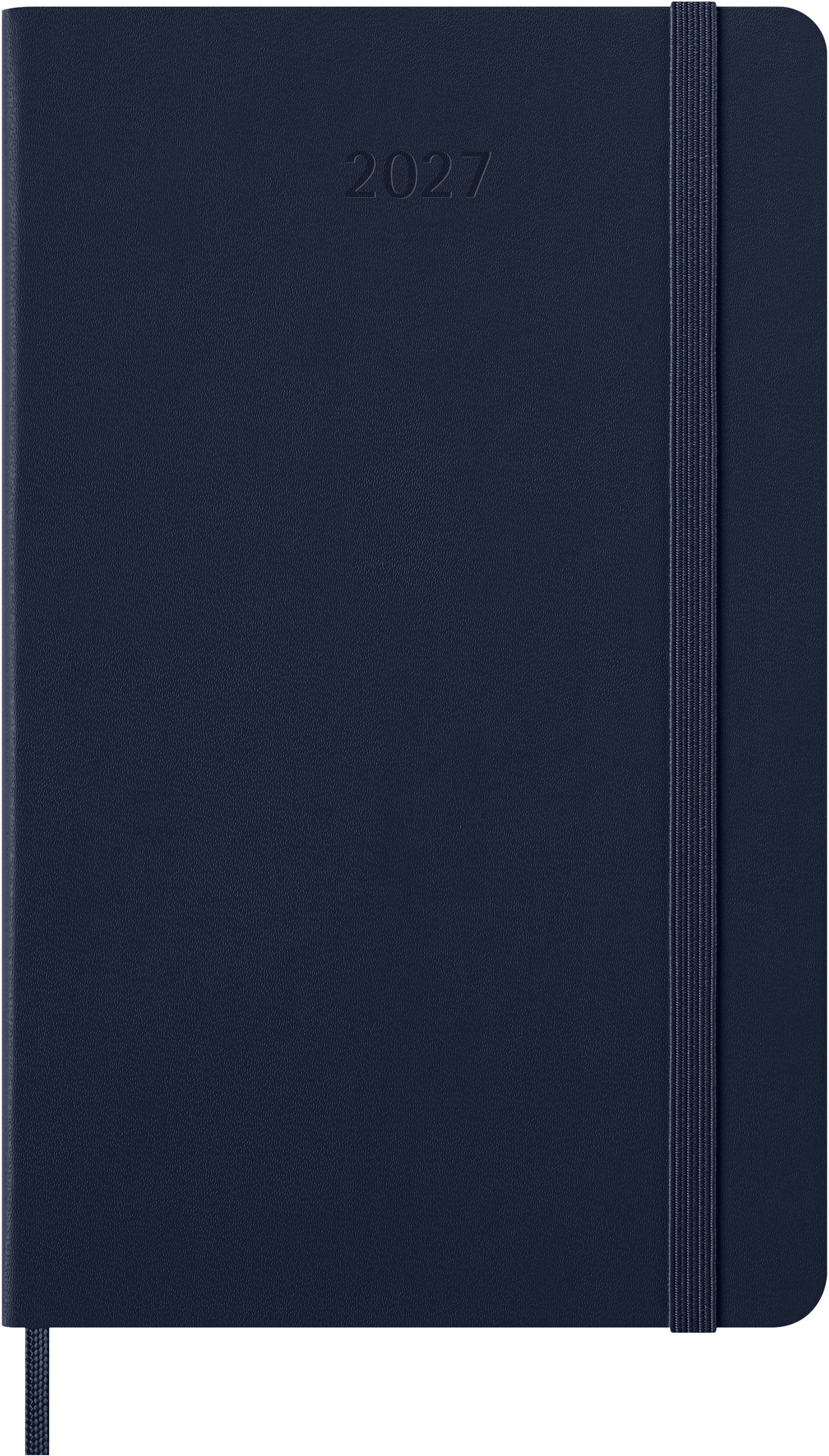Moleskine 2027 Hard L Uke Notat Safirblå