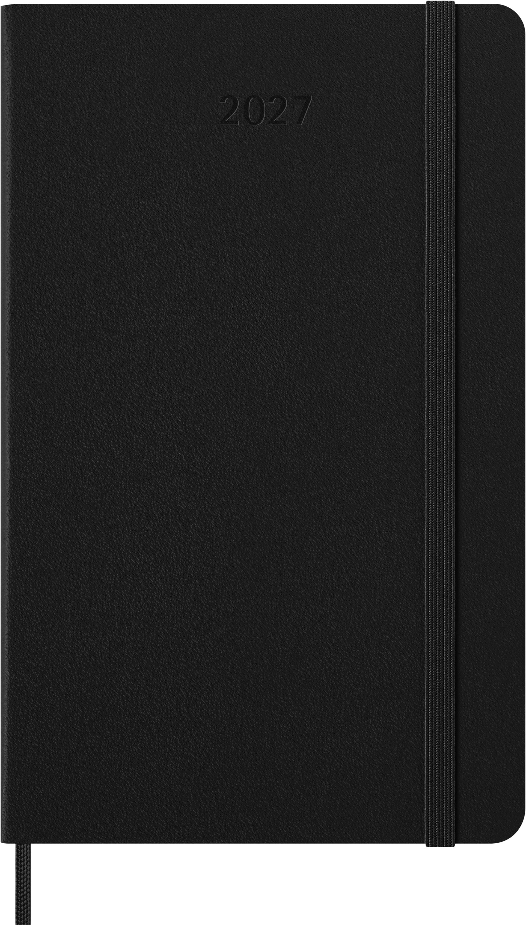 Moleskine 2027 Hard L Uke Notat Sort