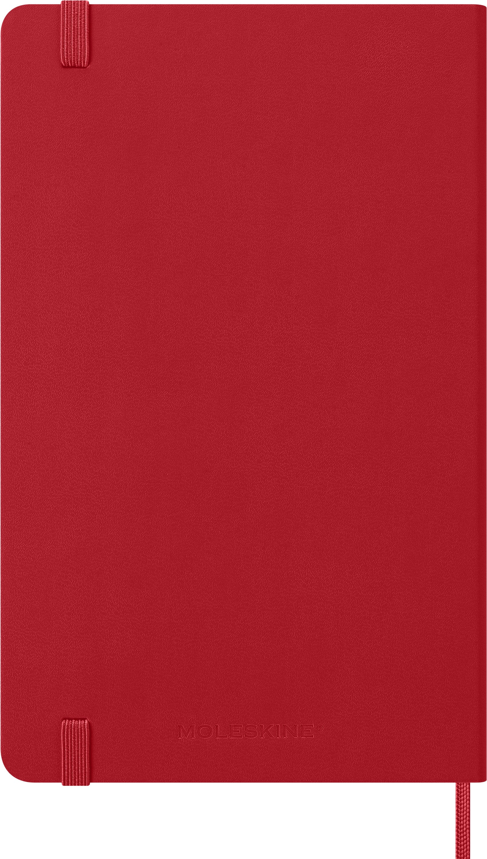 Moleskine 2027 Hard L Uke Notat Rød