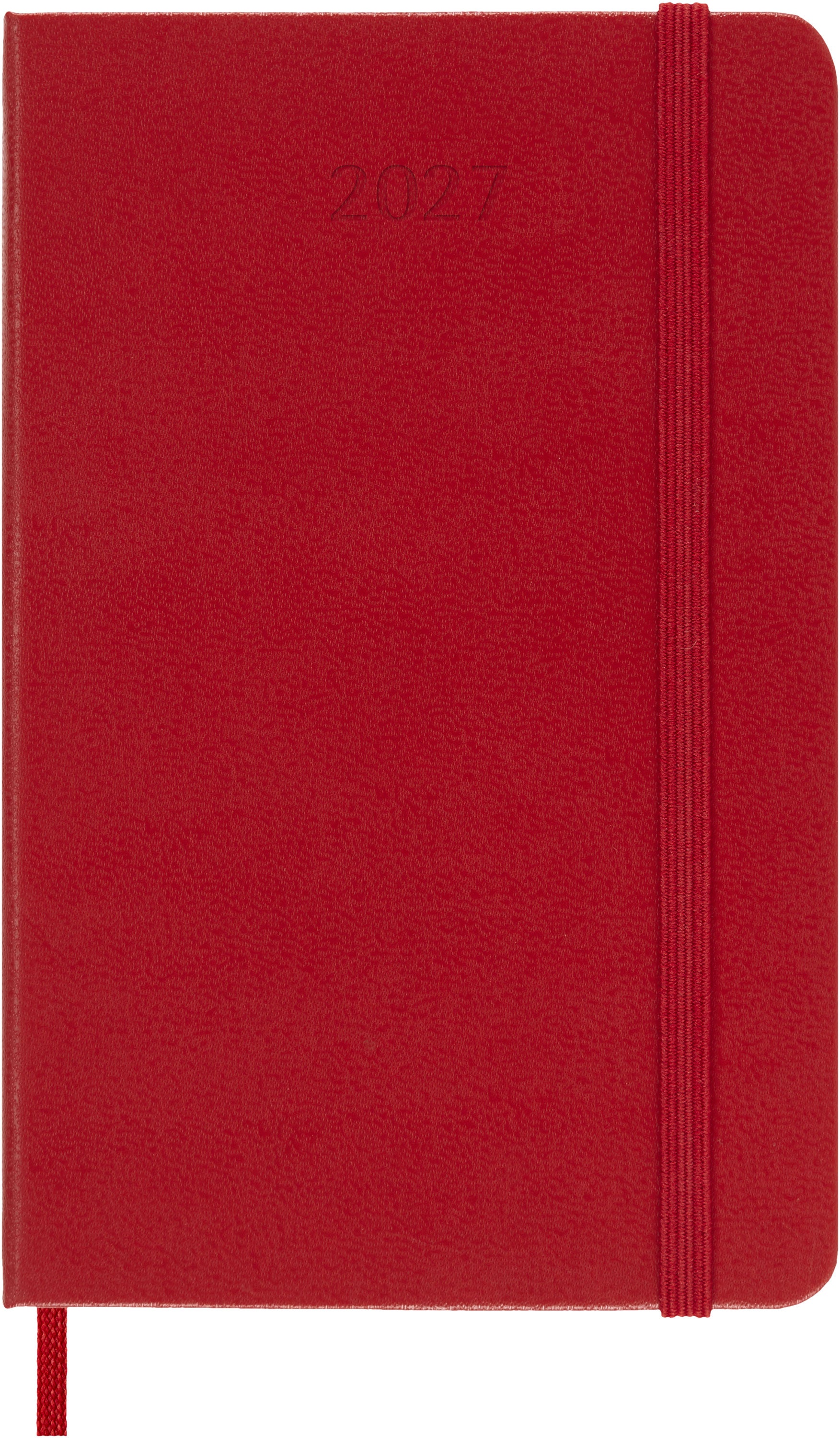 Moleskine 2027 Hard P Uke Notat Rød