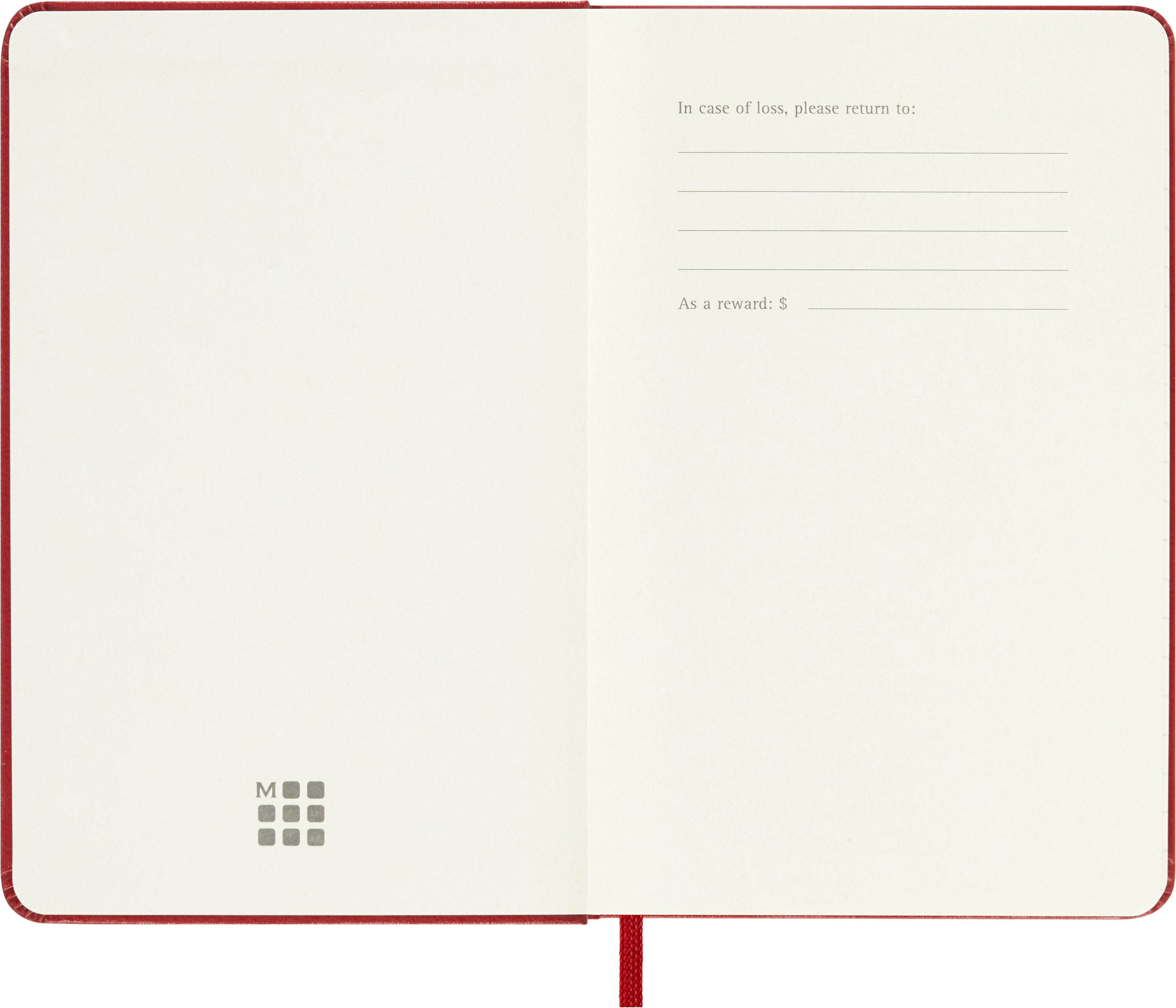 Moleskine 2027 Hard P Uke Notat Rød
