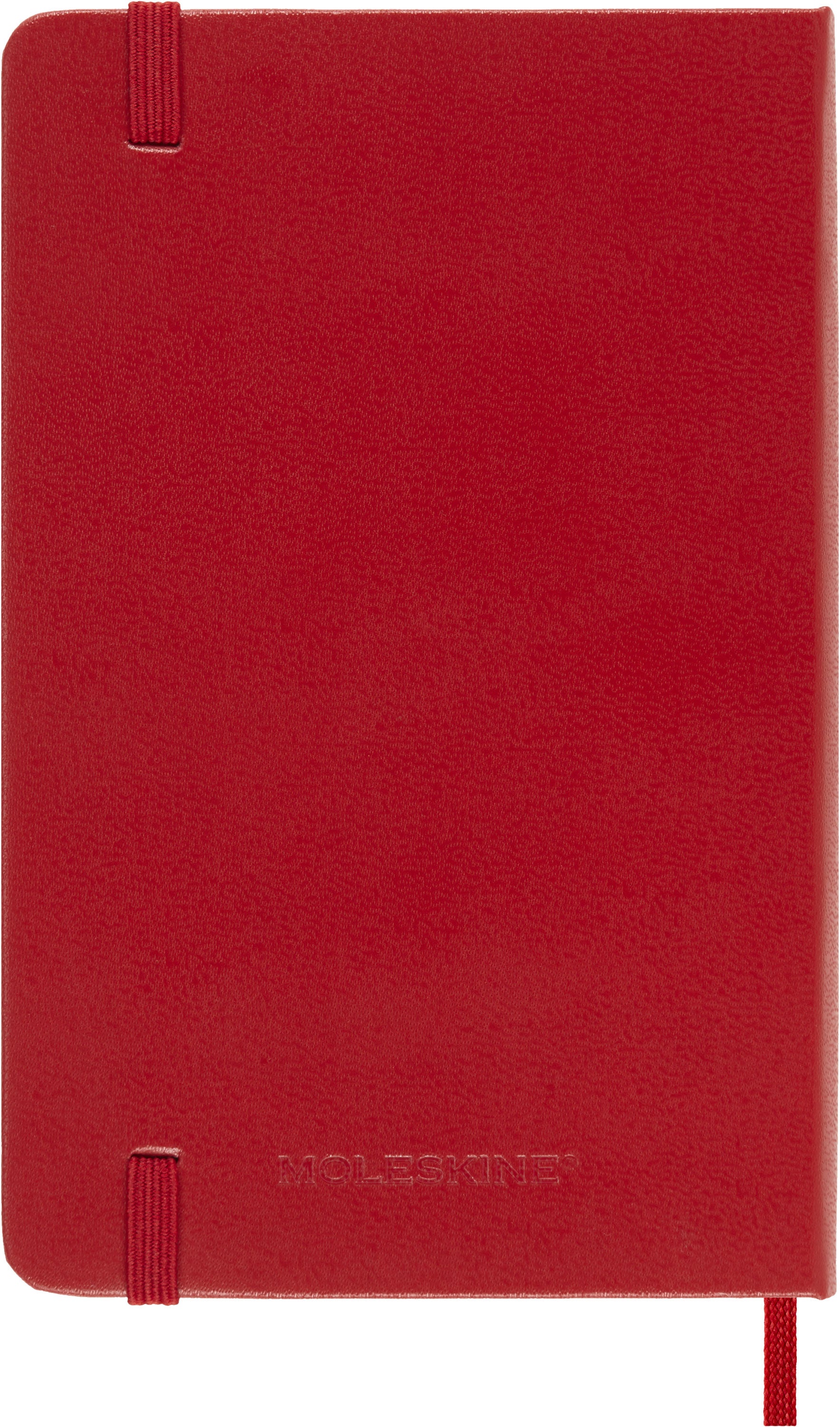 Moleskine 2027 Hard P Uke Notat Rød