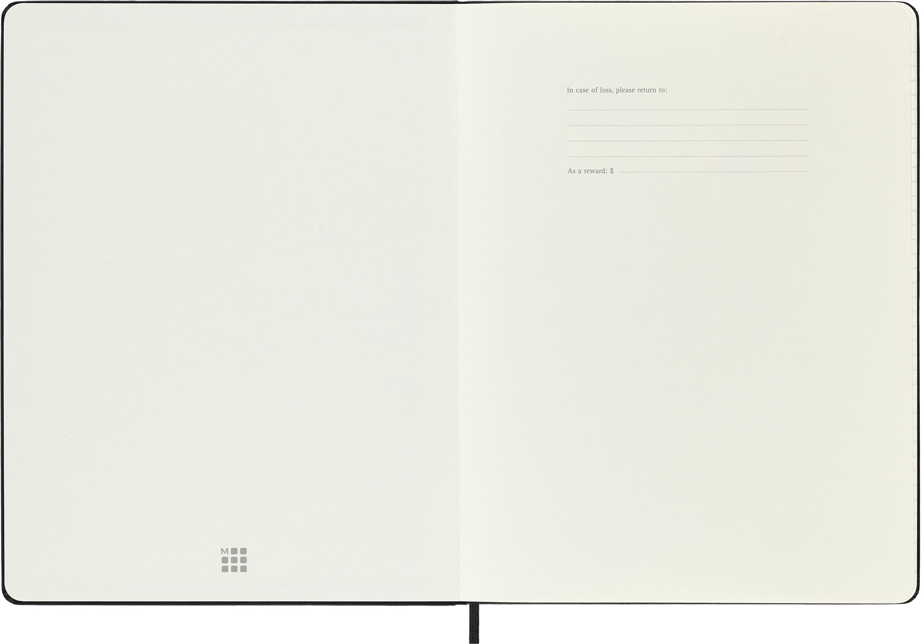 Moleskine 2027 Hard XL Uke Notat Sort
