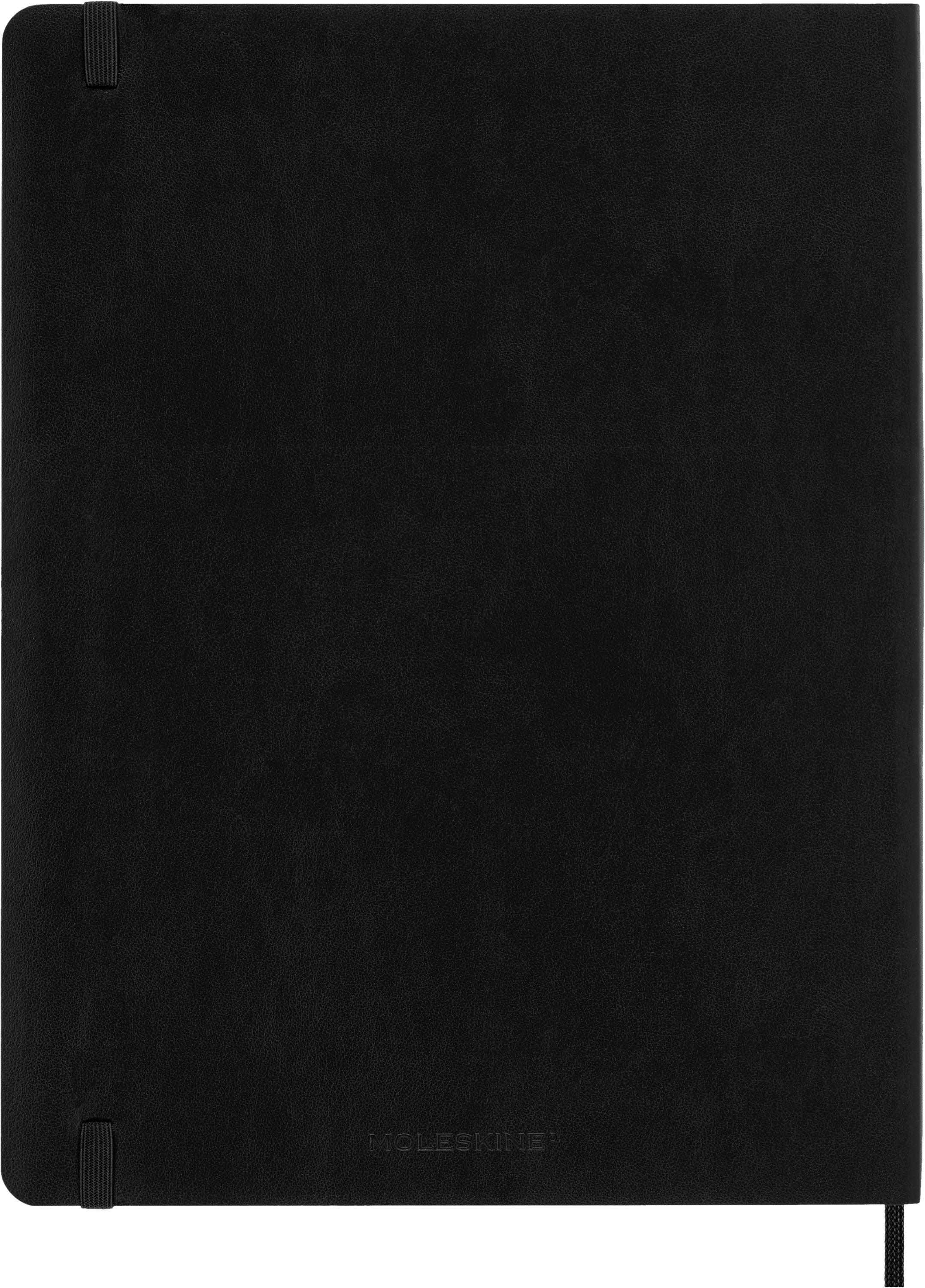 Moleskine 2027 Soft XL Uke Notat Sort