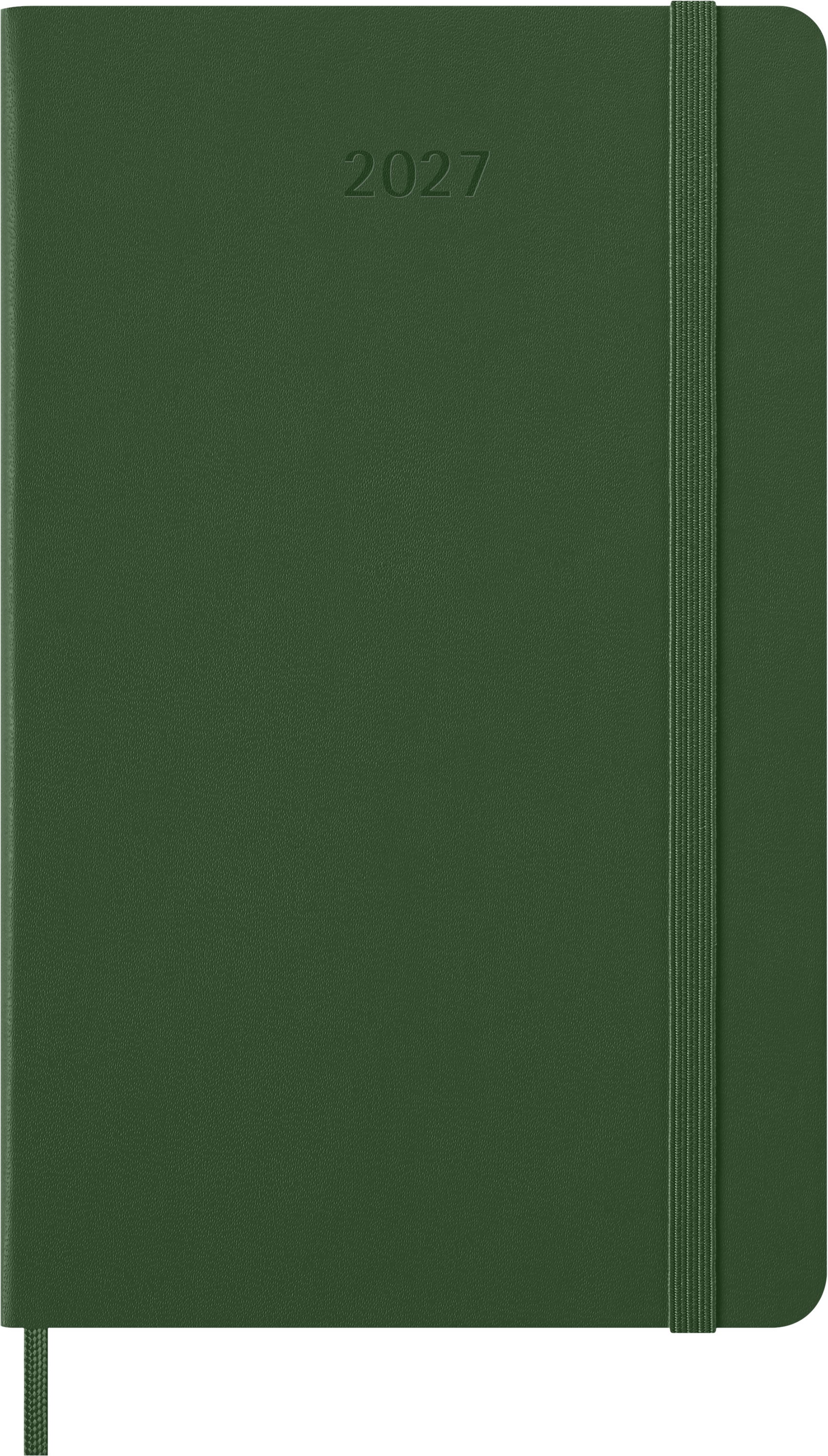 Moleskine 2027 Hard L Uke Notat Myrtel Grønn