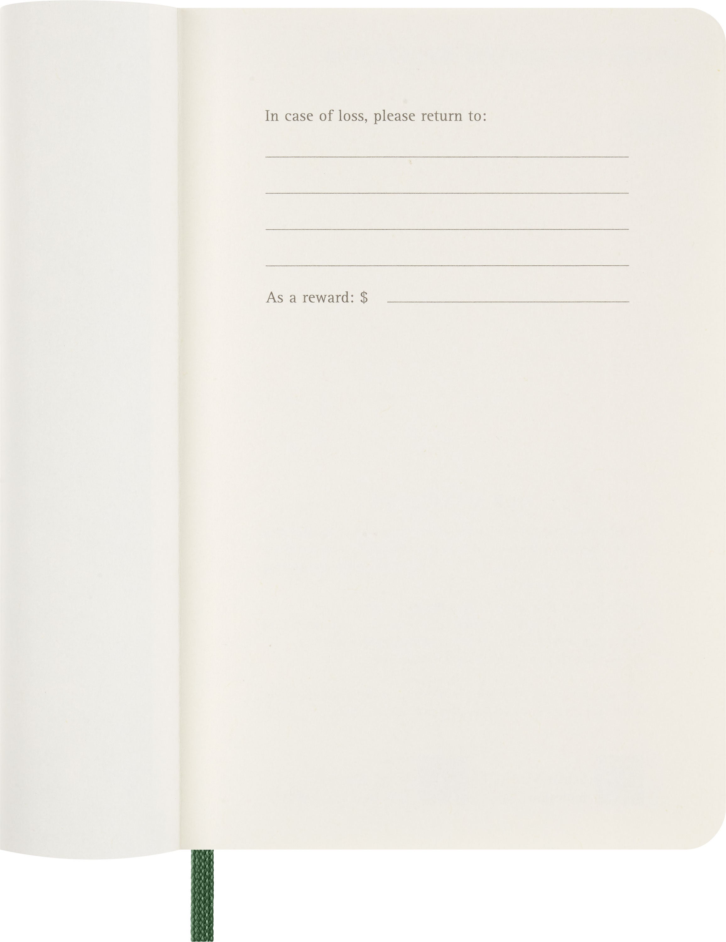 Moleskine 2027 Soft P Uke Notat Myrtel Grønn