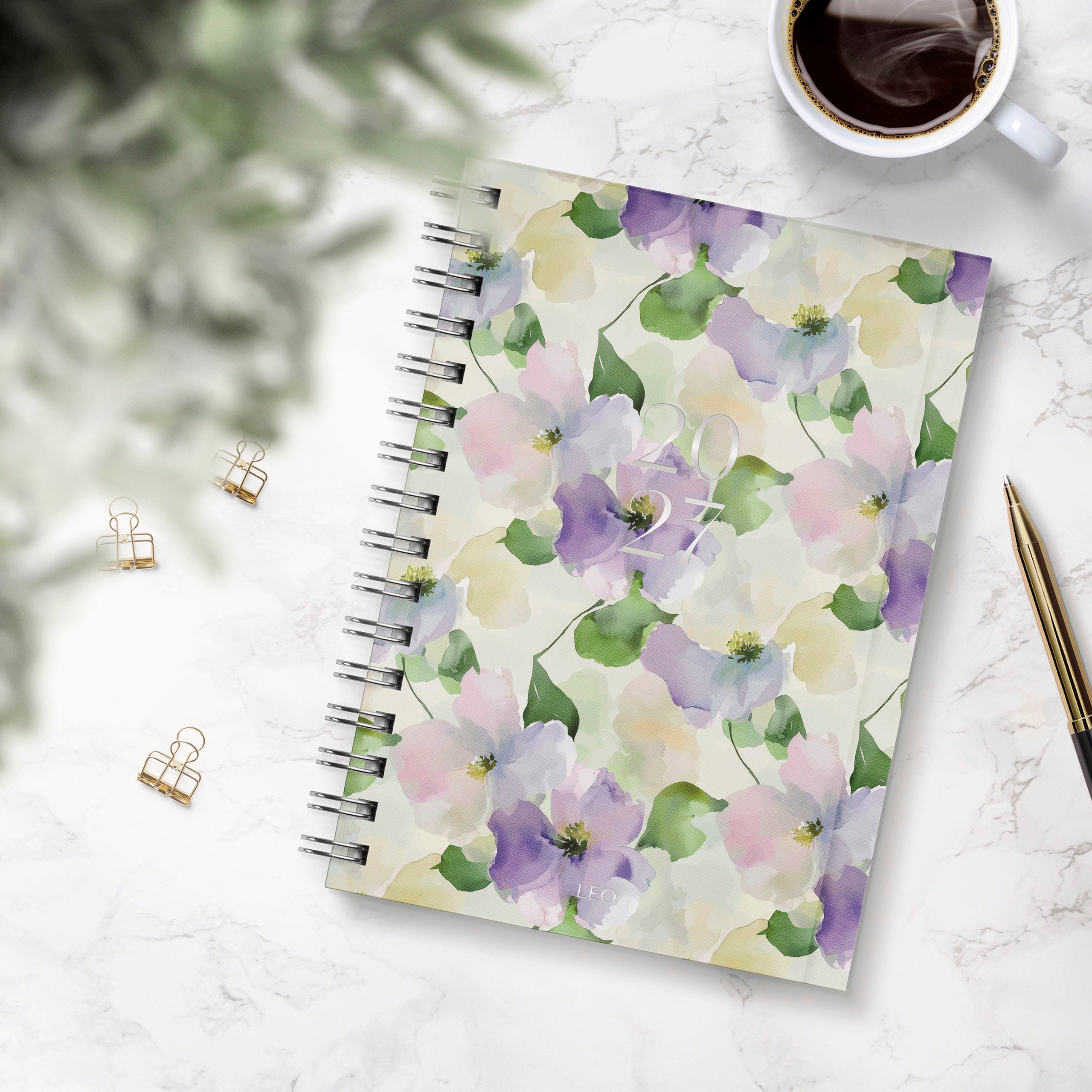 Kalender Grieg Leo A5 spiral 2027 Fiol