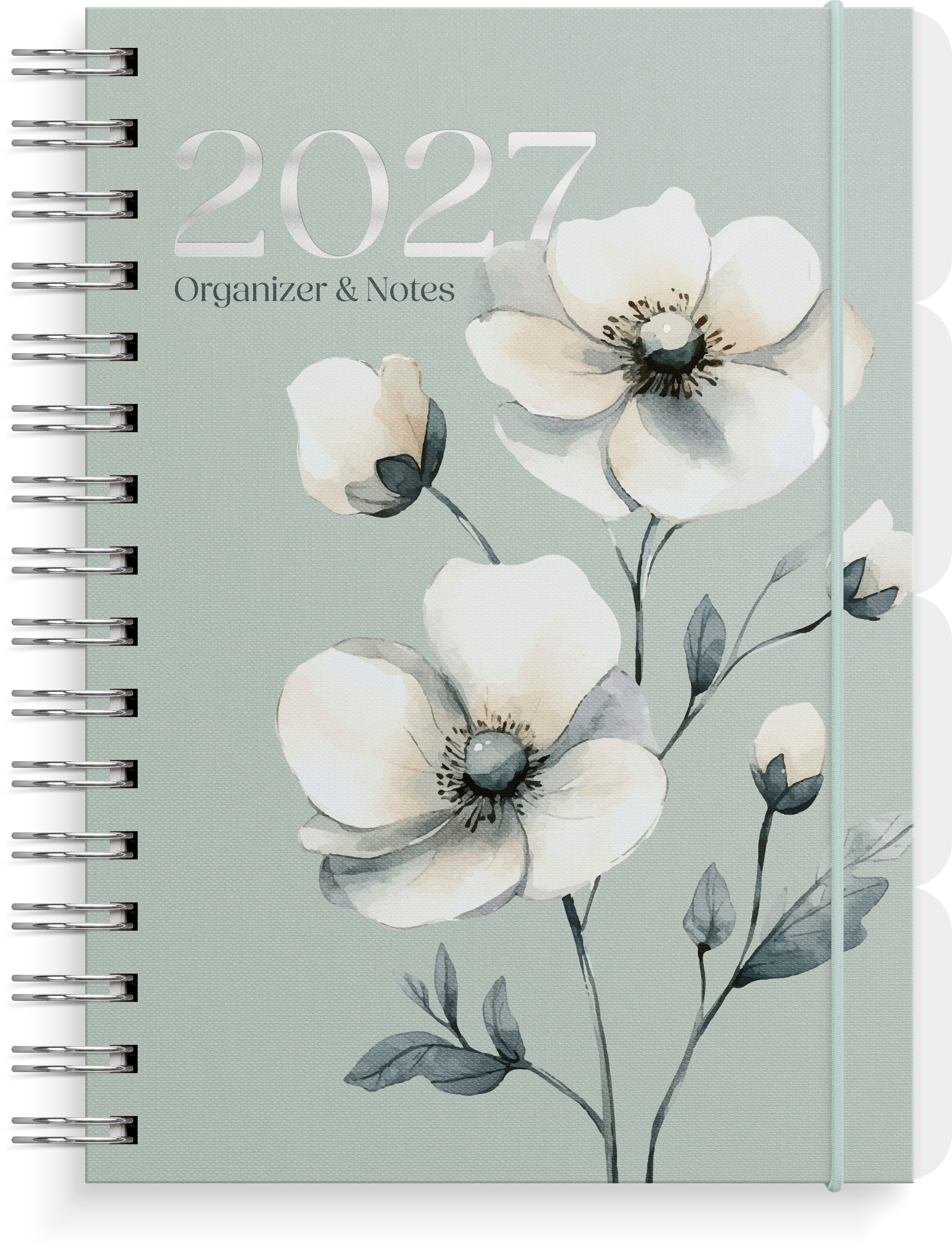 Organizer og Notes Grieg A5 2027 Anemone