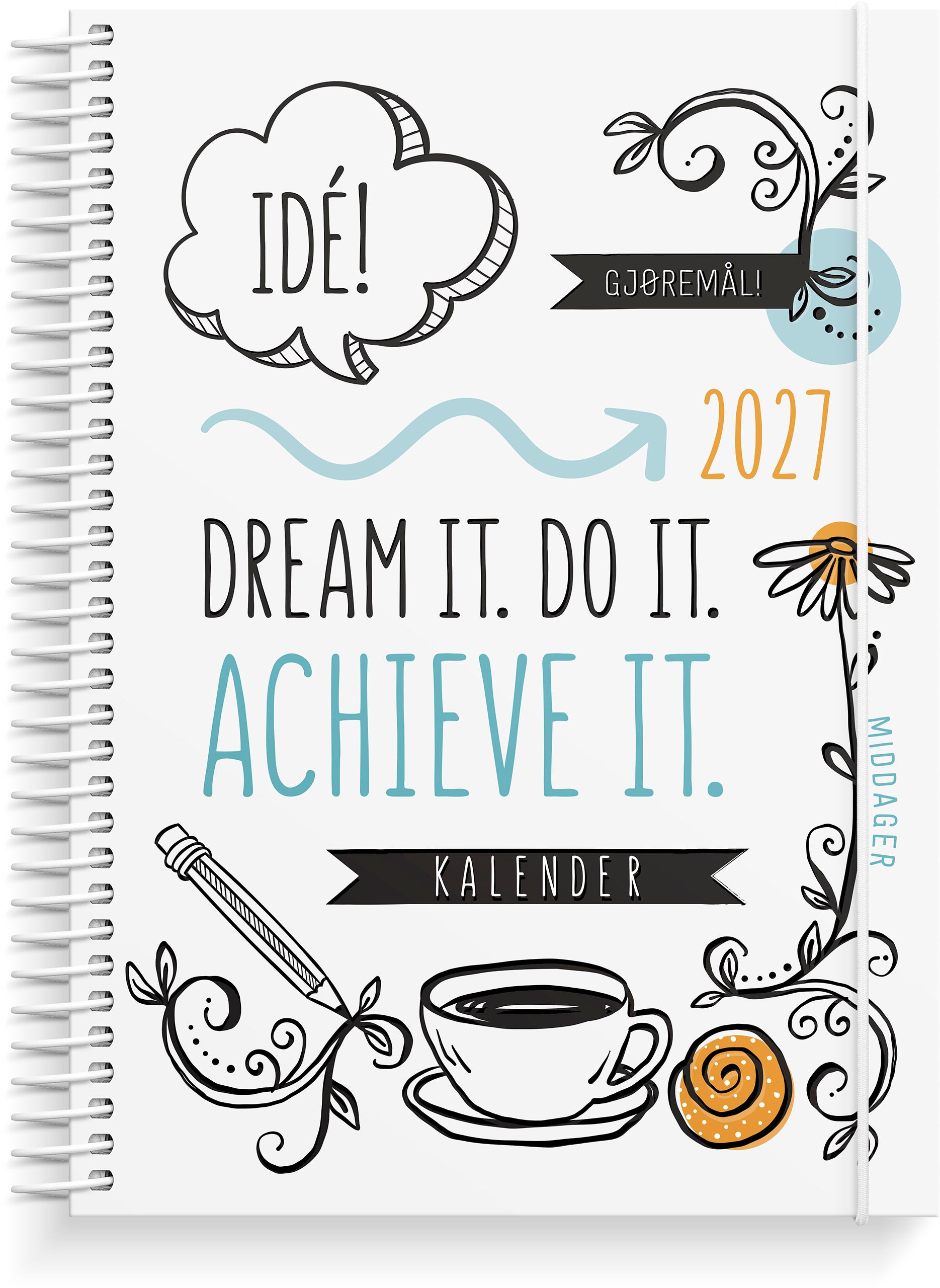 Ukekalender Grieg A5 2027 Doodle