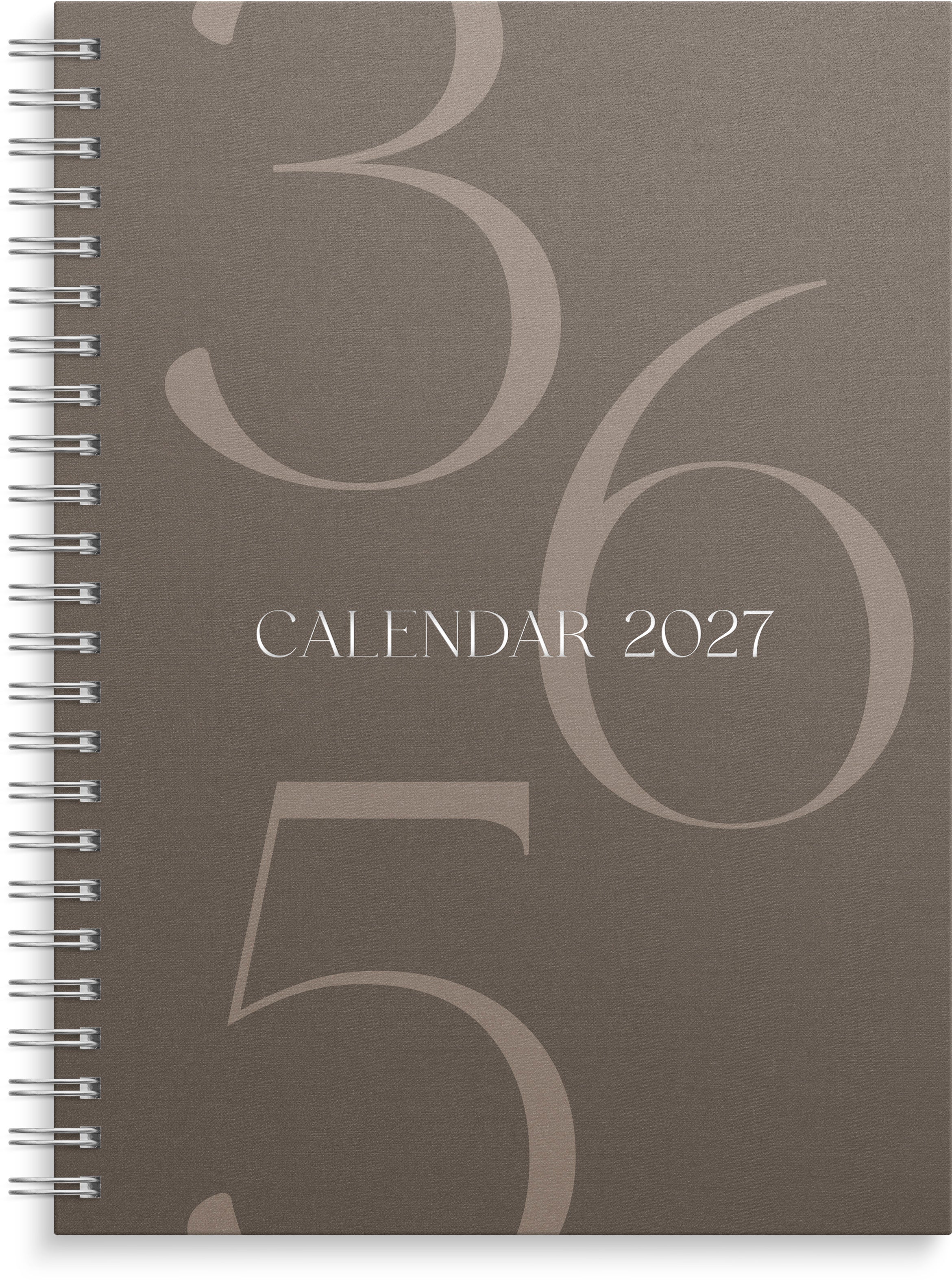 Ukekalender Grieg Multi A5 2027 brun
