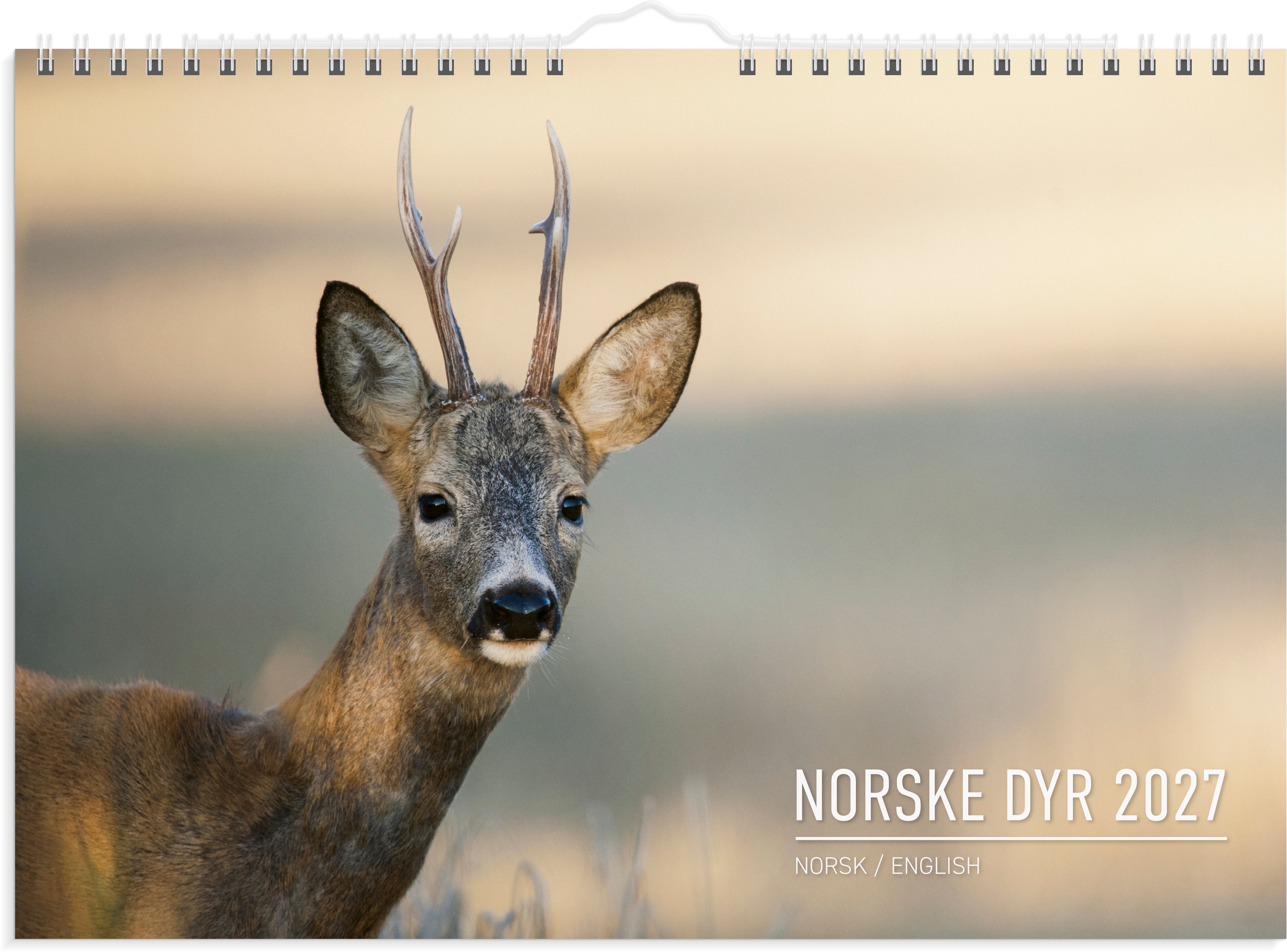 Veggkalender Grieg 2027 Norske dyr