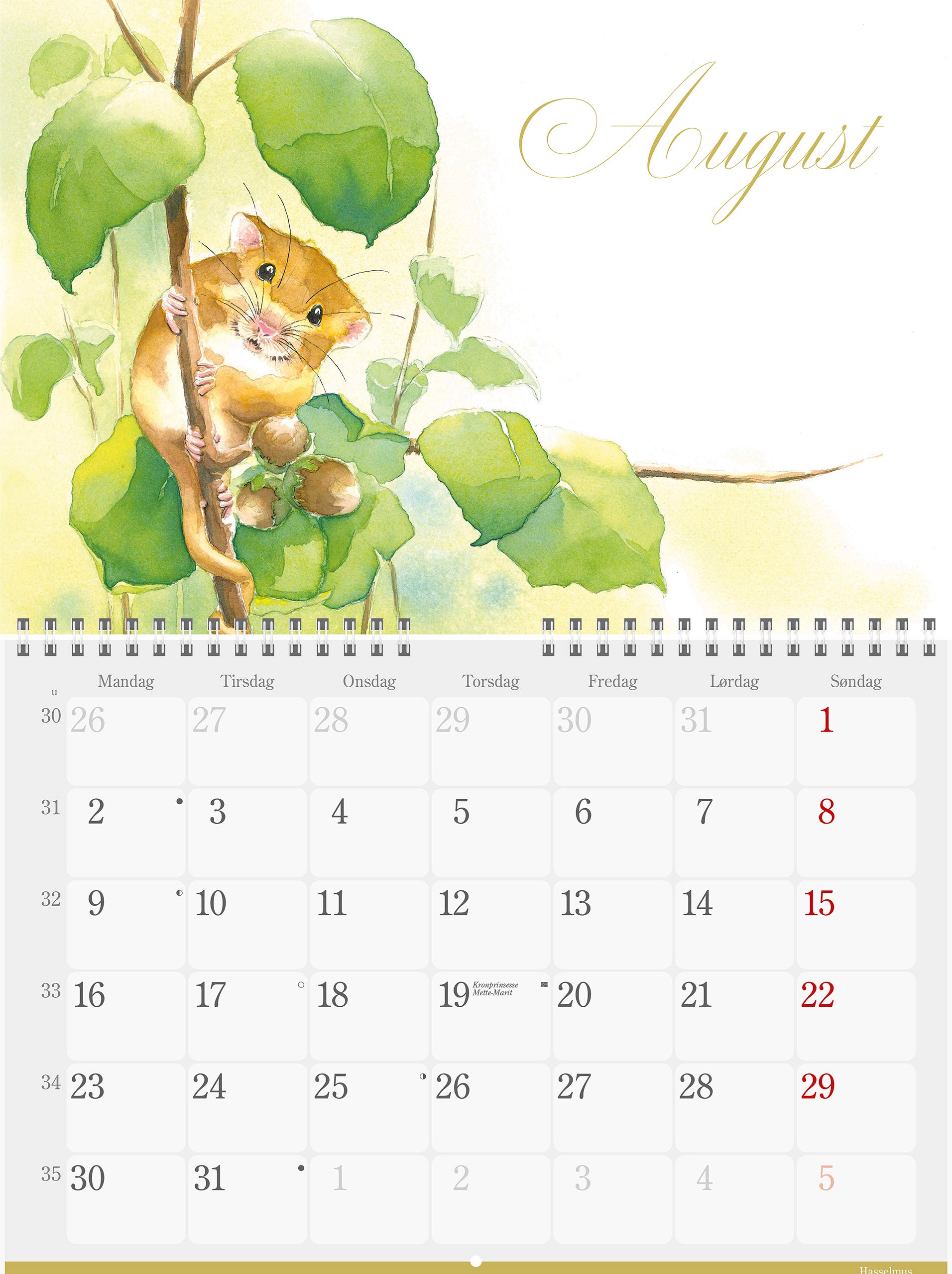 Veggkalender Grieg 2027 Natur