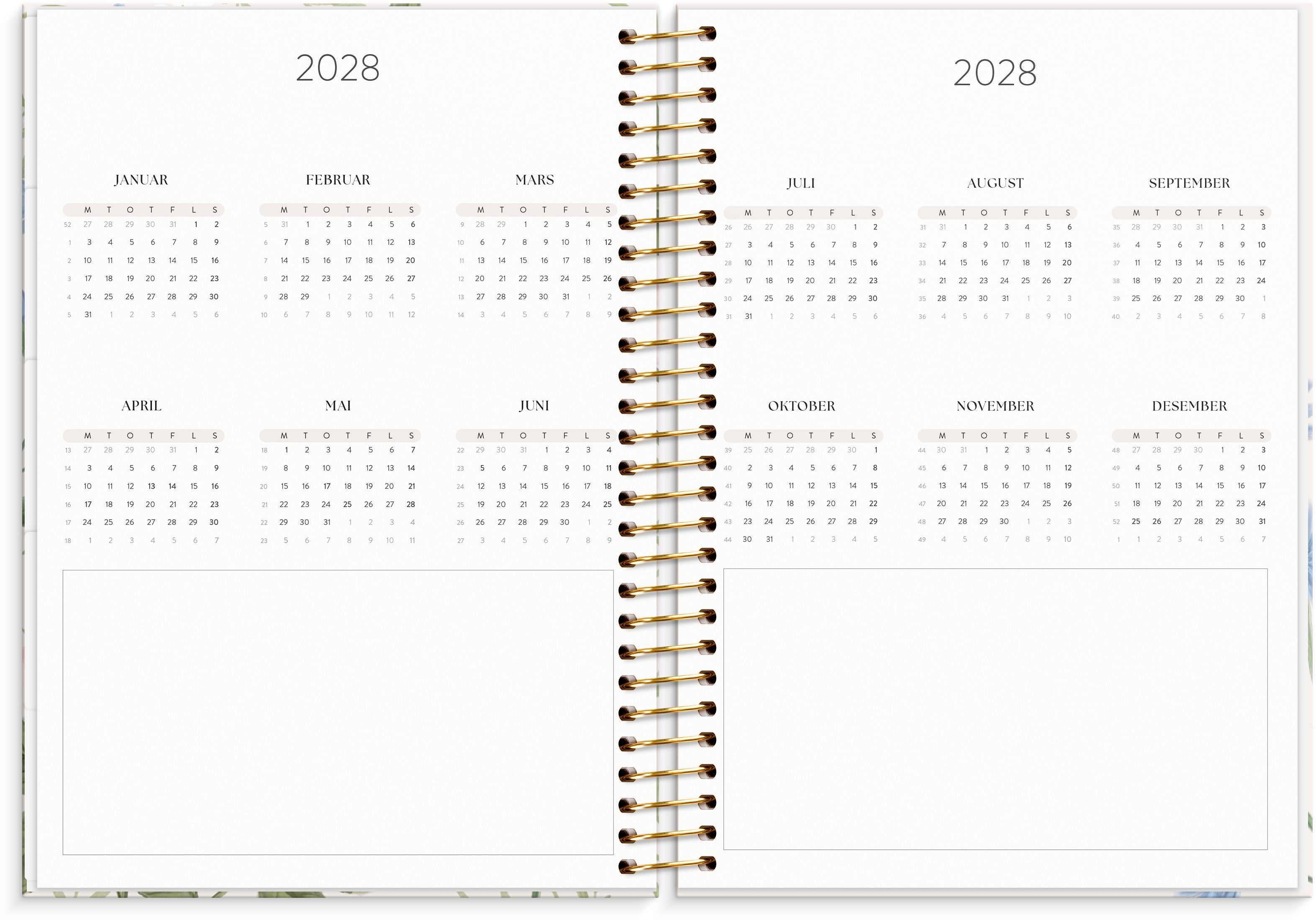 Kalender Life Organizer 2027 C5 Blomster
