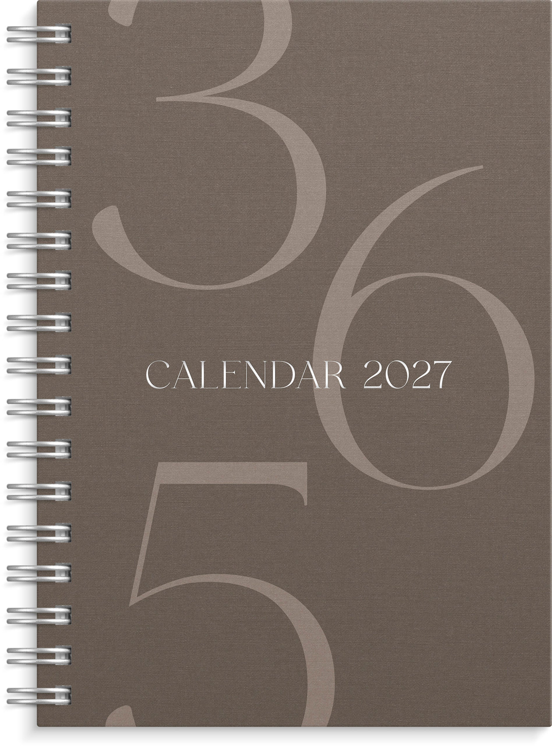 Ukekalender Grieg Multi A6 2027 brun