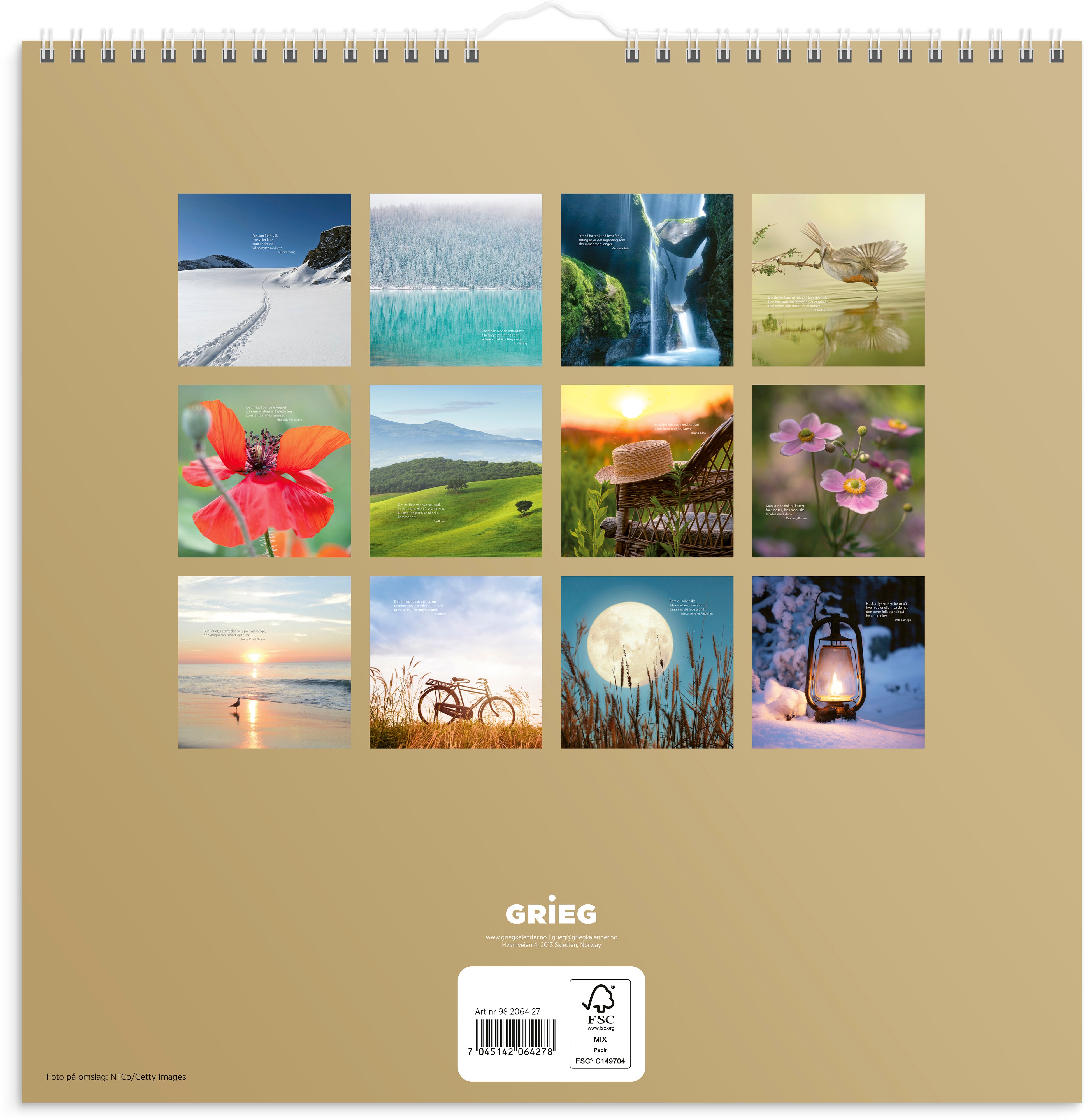 Billedkalender Grieg 2027 Carpe Diem