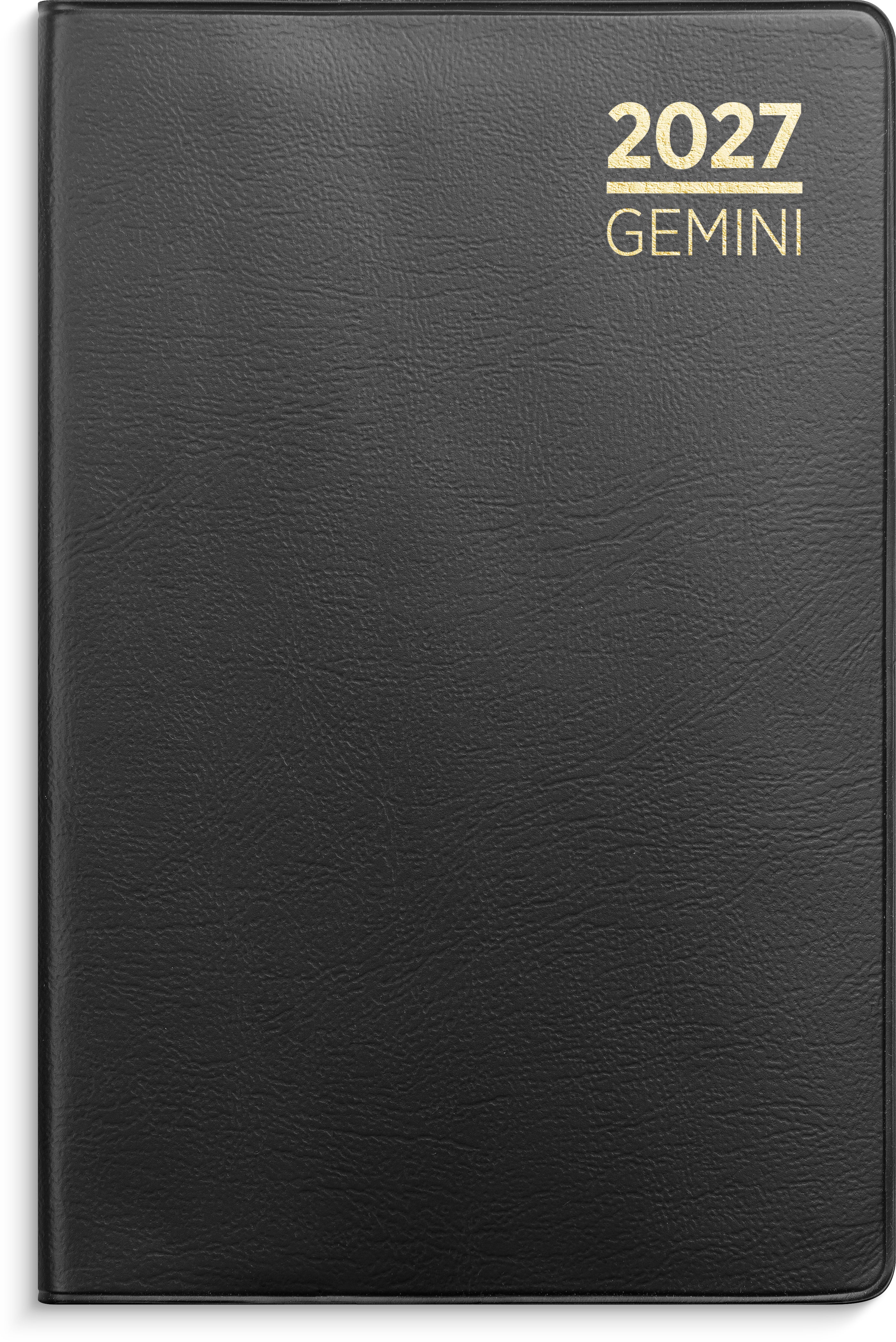 Lommekal Grieg Gemini 2027 plast sort