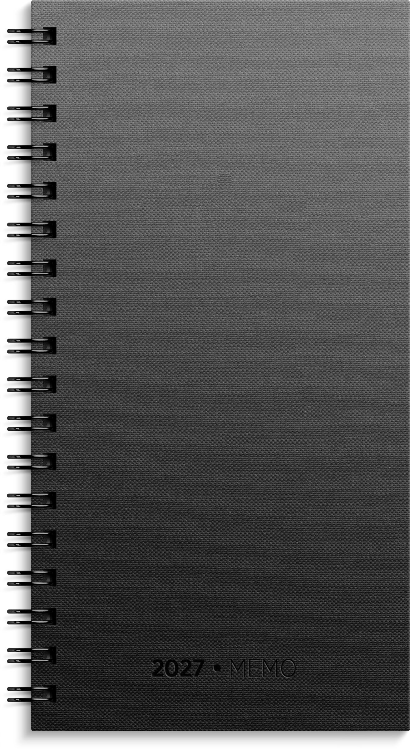 Lommekal Grieg Memo 2027 kartong sort