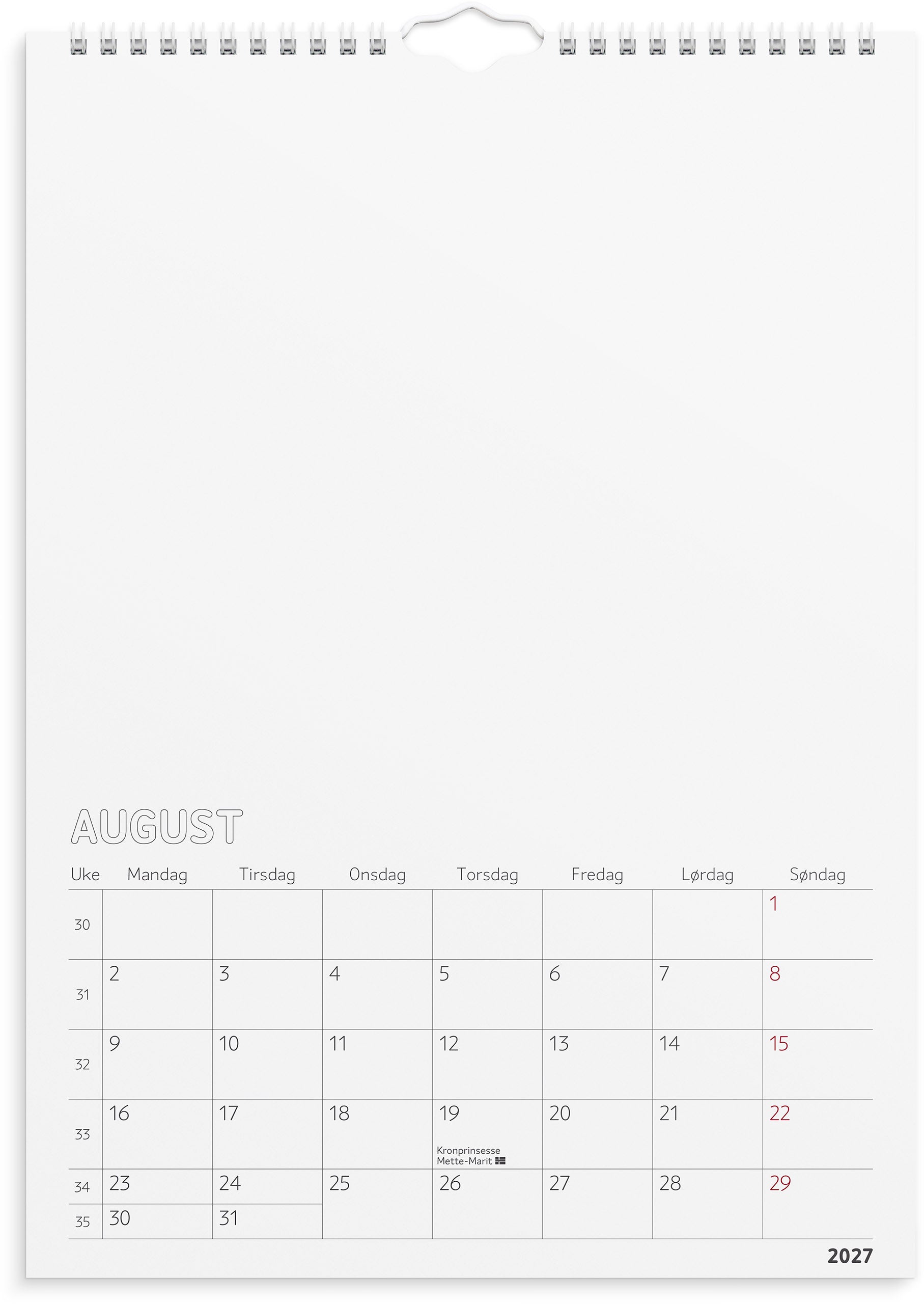Tegne/Fotokalender Grieg 2027