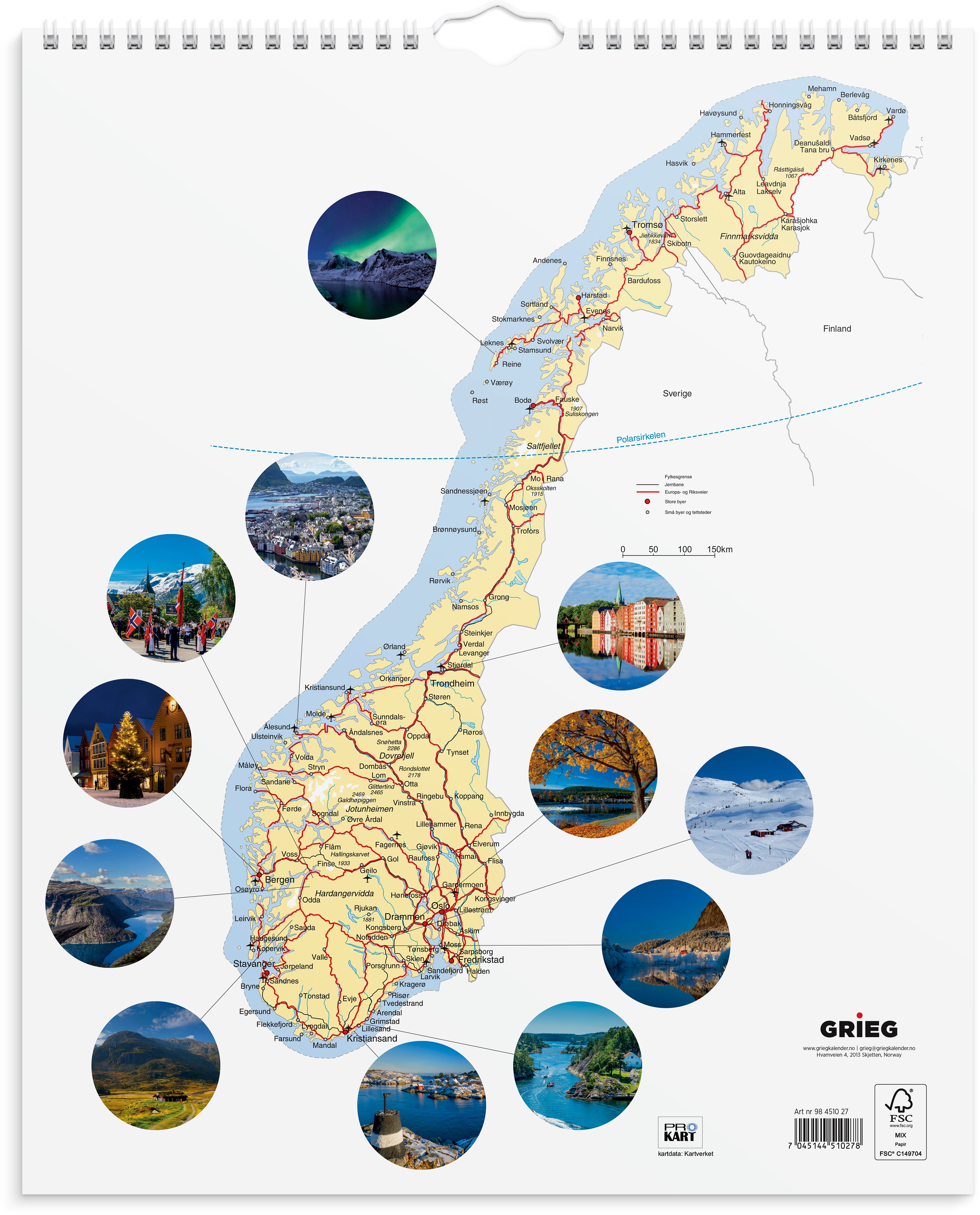 Billedkalender Grieg 2027 Norge