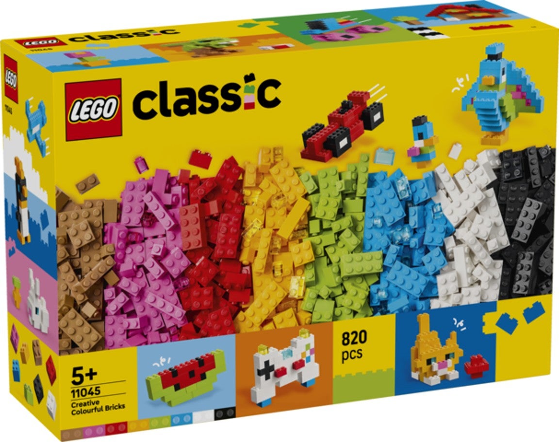 Lego Kreativitetssett med fargerike klosser 11045