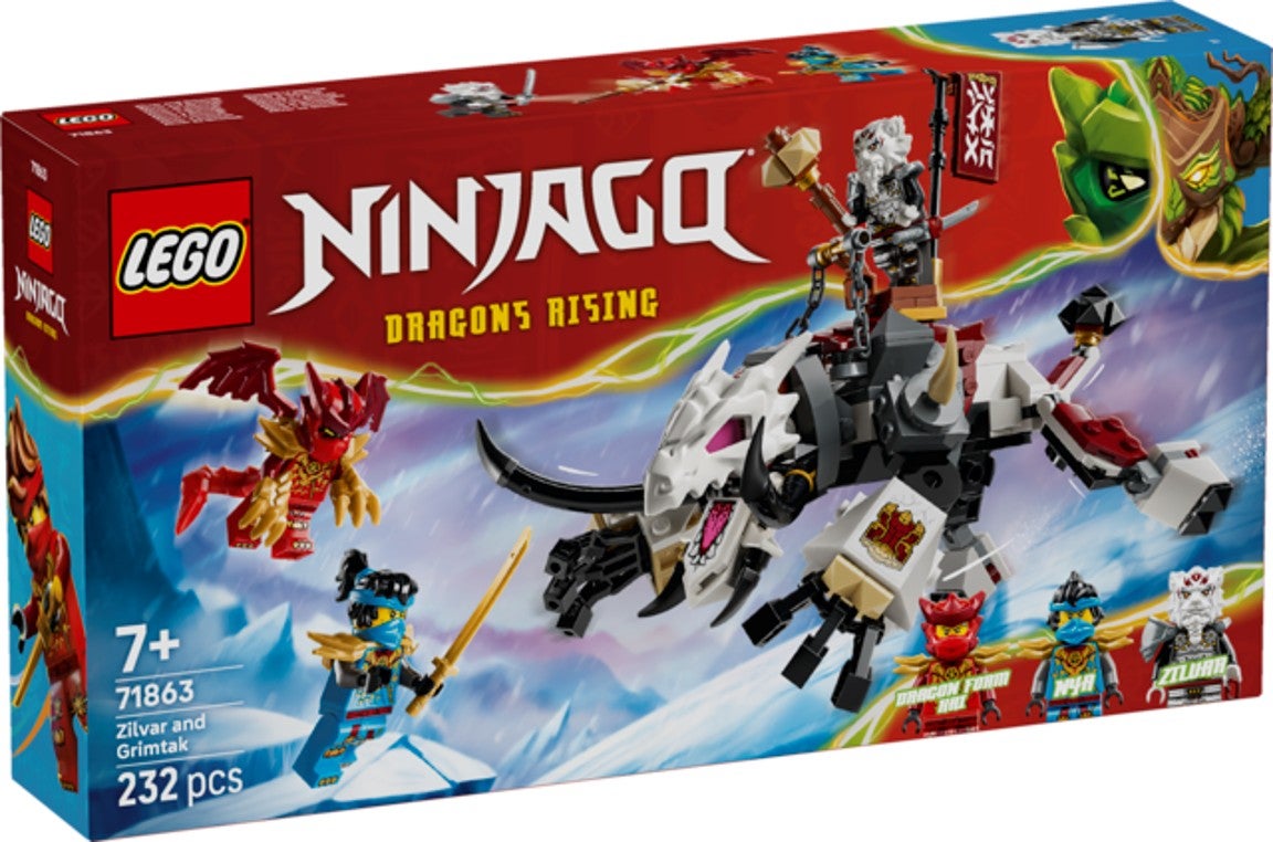 Lego Zilvar med monsterdragen Grimtak 71863