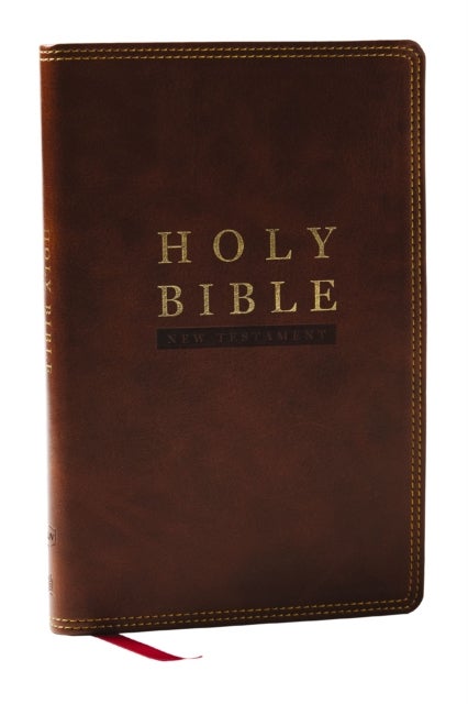 NKJV Super Giant Print New Testament, Brown Leathersoft, Red Letter, Comfort Print