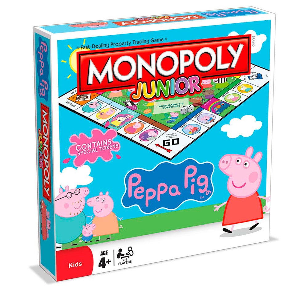 Spill Monopoly Junior Peppa Pig Engelsk Utgav