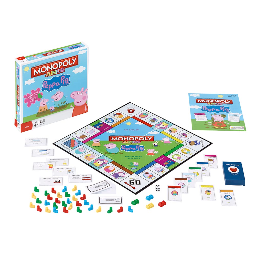 Spill Monopoly Junior Peppa Pig Engelsk Utgav